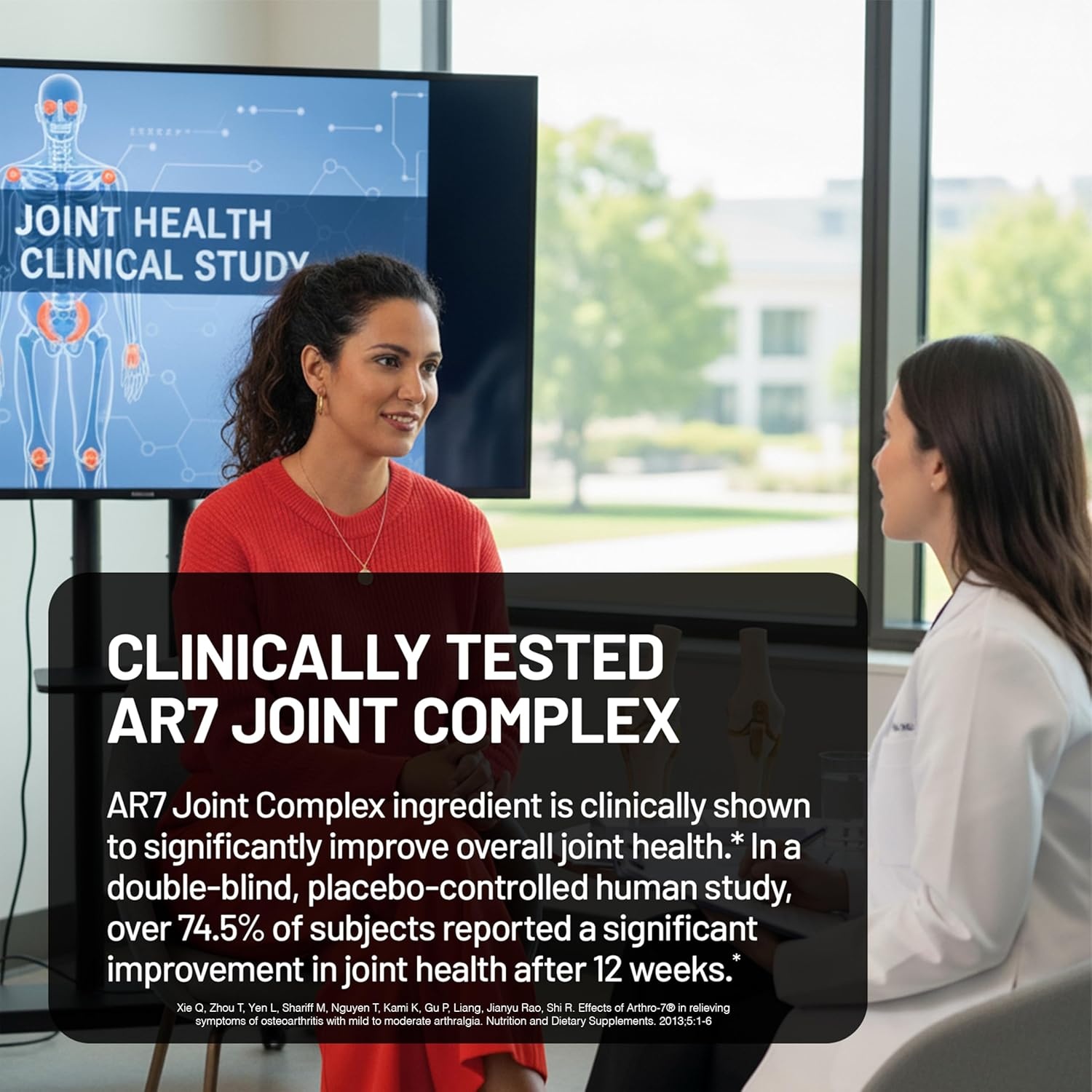 image:imageNatureWise Advanced Joint Supplement with Clinically Tested AR7 Joint Complex Ingredient Comfort amp Flexibility Support NonGMO USA Manufactured 90 Capsules30Day Supply