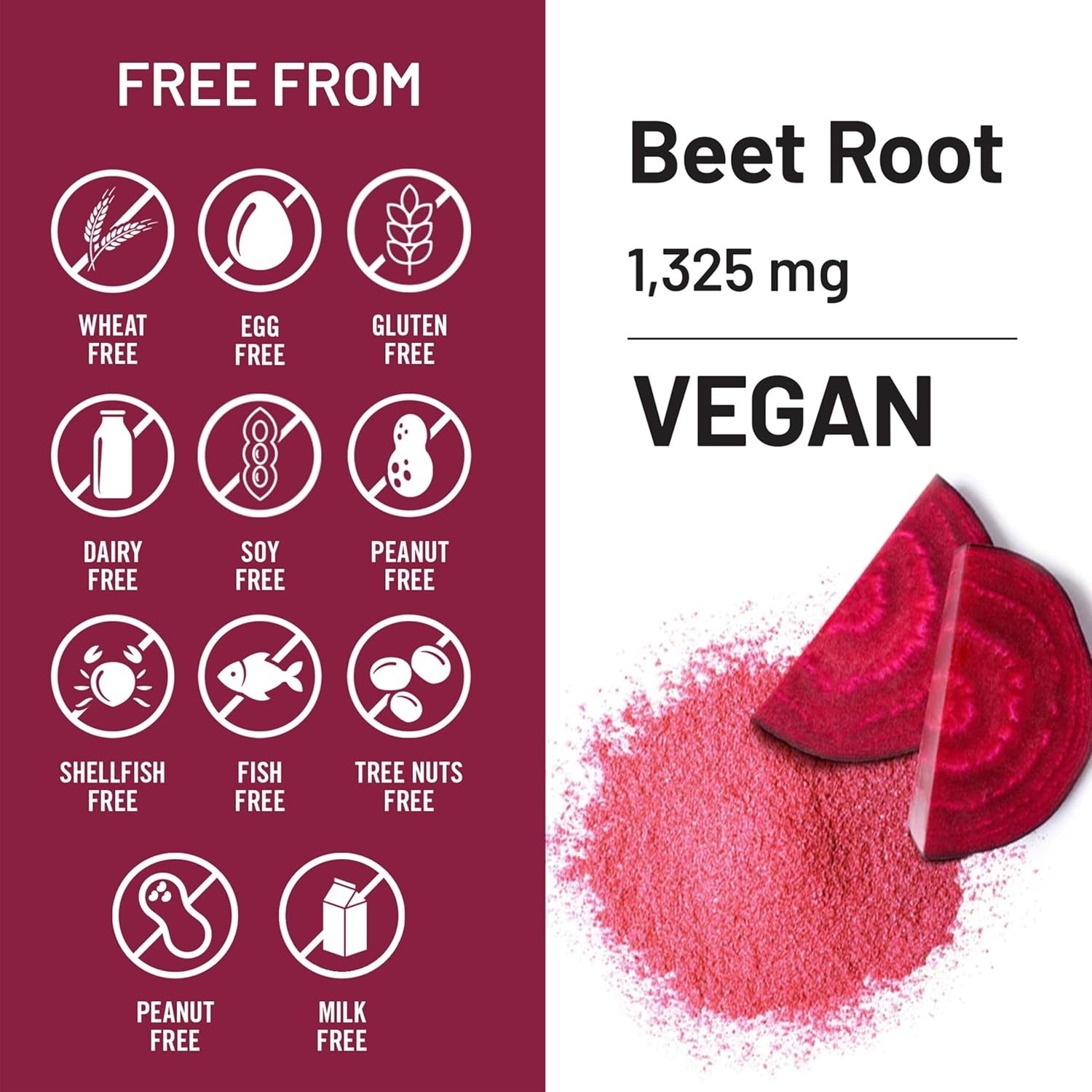 image:imageNatureWise Beet Root Capsules 1325mg with Organic Beetroot Nitric Oxide Booster for Circulation and Heart Health Support Vegan GlutenFree NonGMO 120 Capsules60 Day Supply120 Count Pack of 1