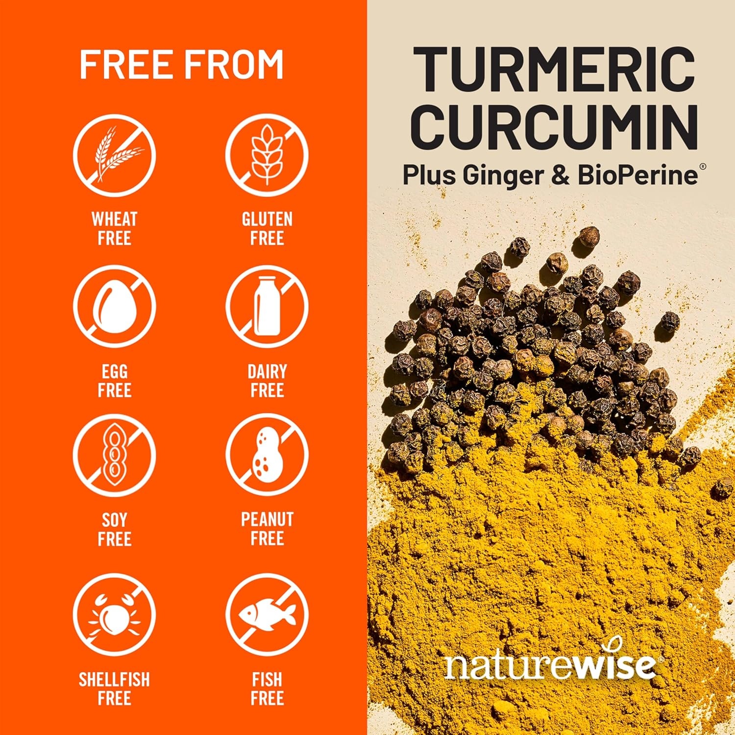 image:imageNatureWise Curcumin Turmeric 2250mg Advanced Absorption from 95 Curcuminoids amp BioPerine Black Pepper Extract Daily Joint and Immune Health Support Vegan 90 Count30Day Supply180 Count Pack of 1