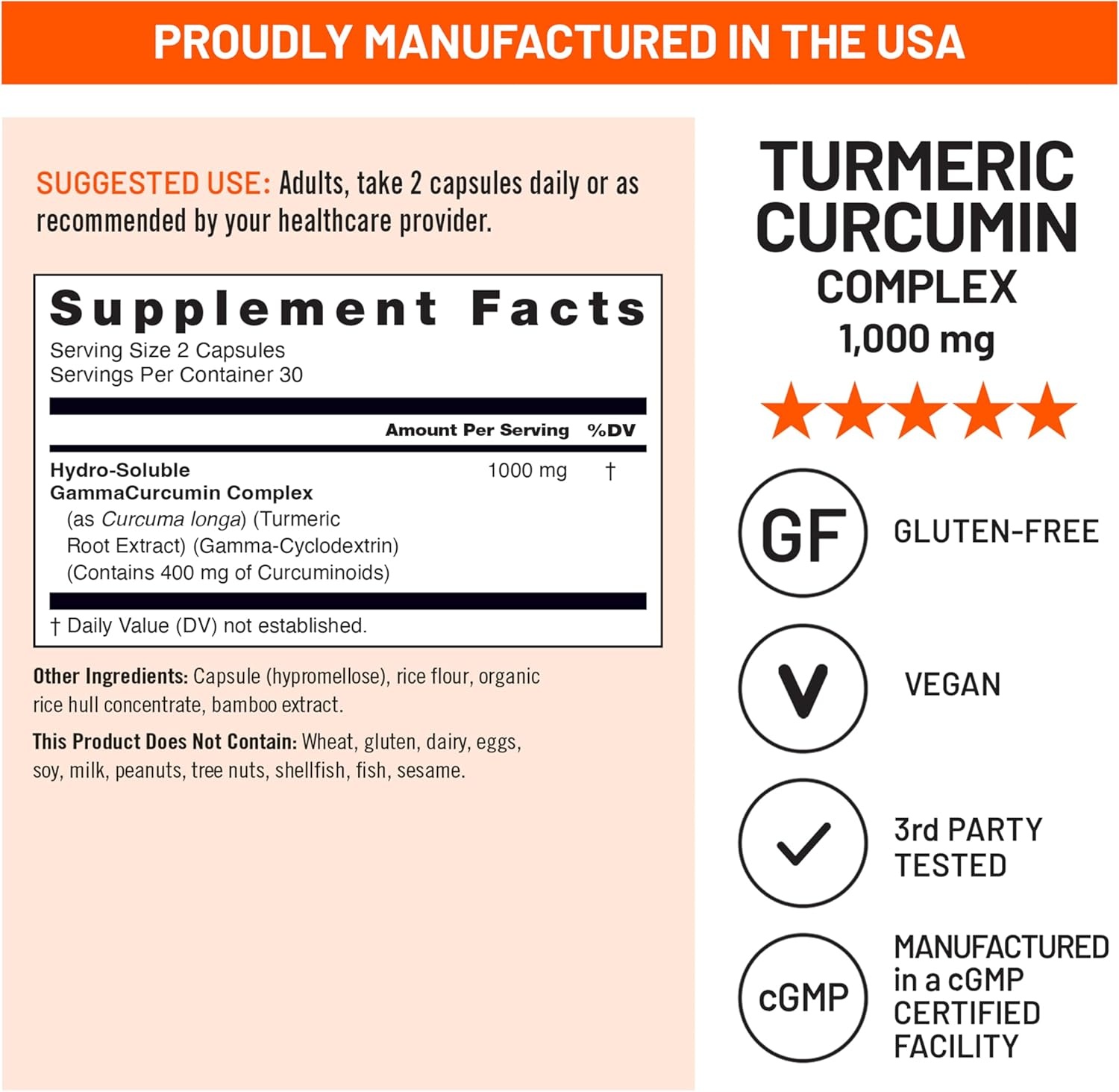 image:imageNatureWise Extra Strength Turmeric Curcumin 1000mg with HydroSoluble Technology for Ultra Absorption 400mg Curcuminoids for Immune Support Vegan NonGMO 60 Capsules30Day Supply