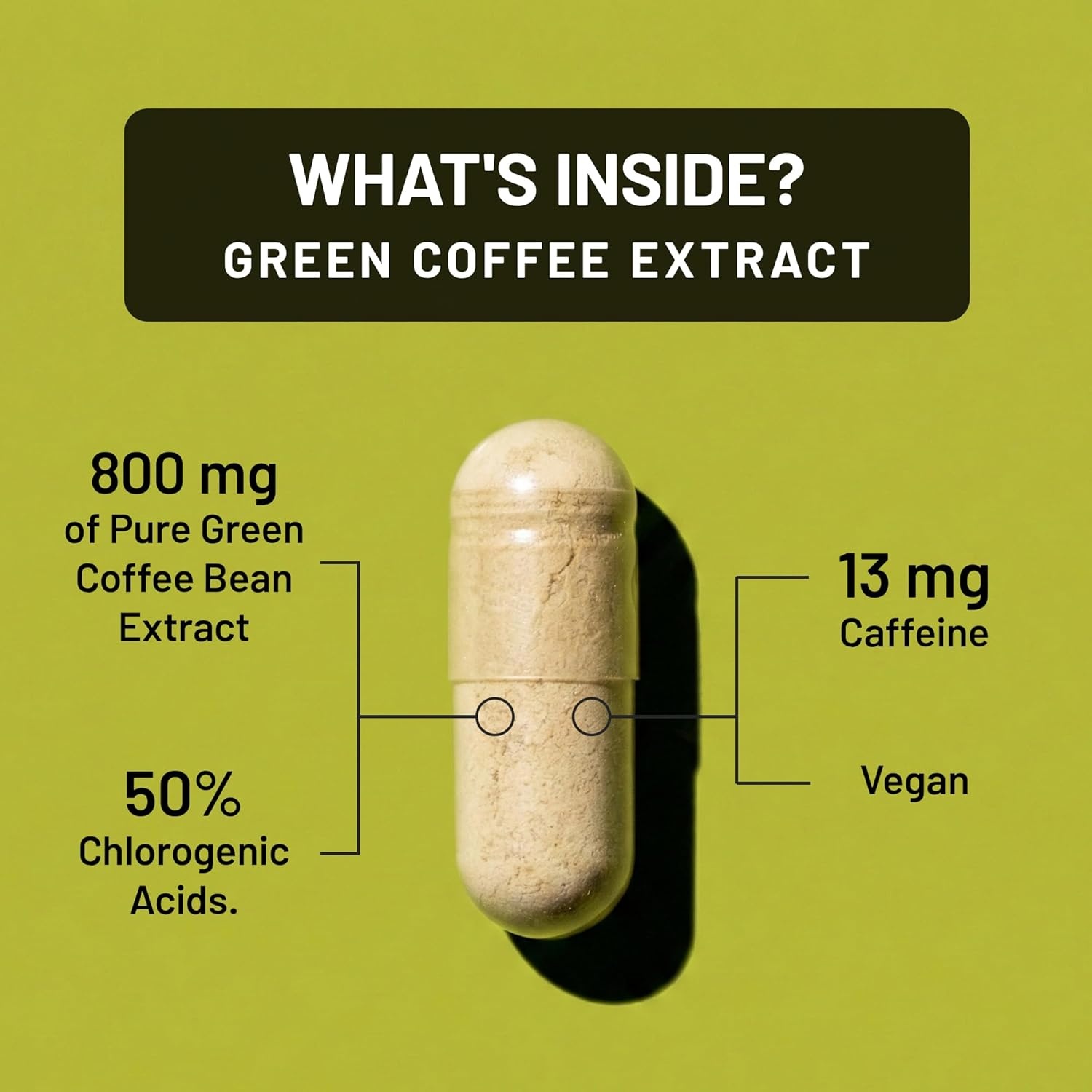 image:imageNatureWise Green Coffee Bean Extract 800mg with 50 Chlorogenic Acids Support for Weight Goals Energy and Antioxidants Vegan NonGMO 60 Capsules1Month SupplyGreen Coffee Bean