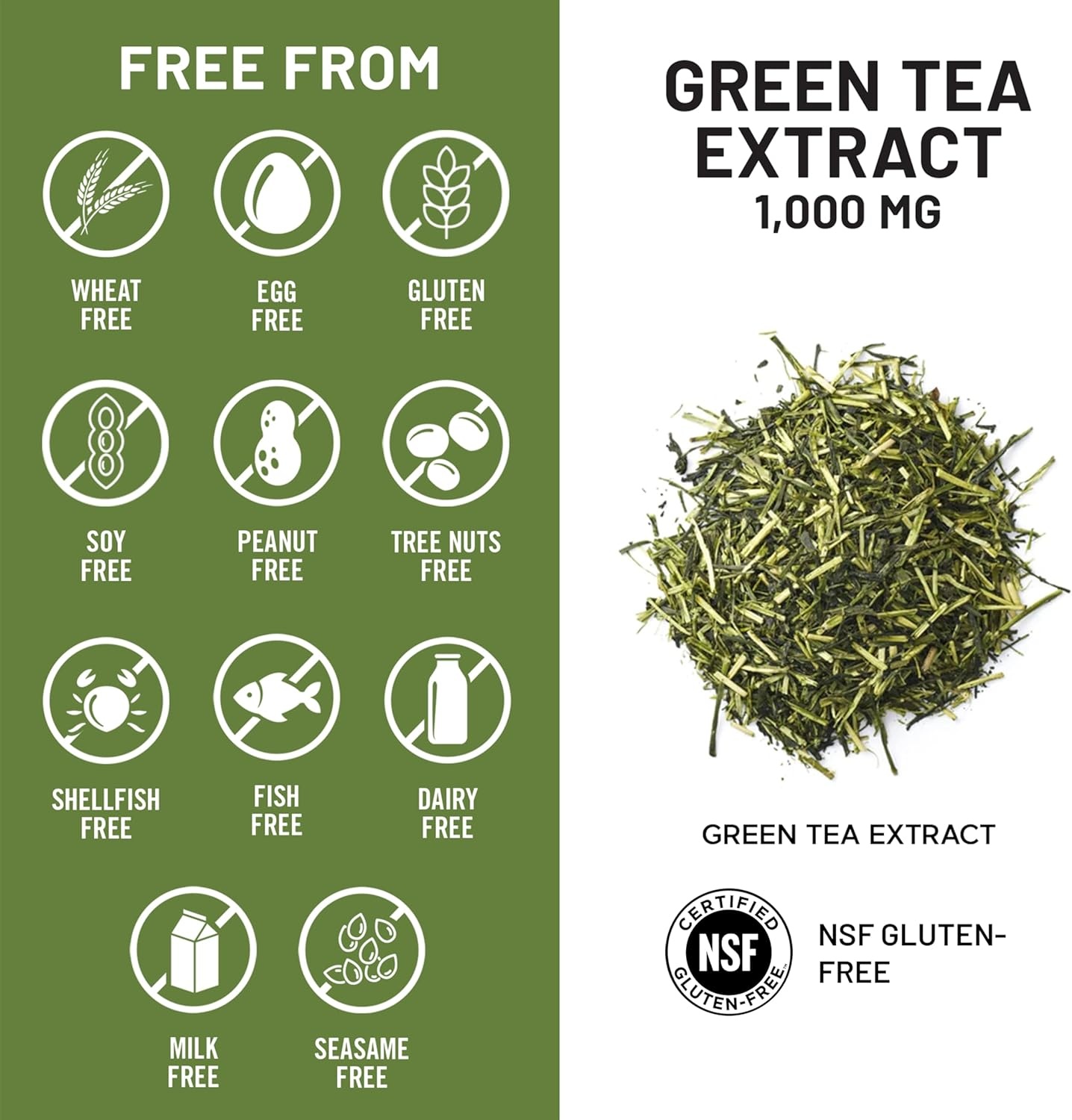 image:imageNatureWise Green Tea Extract Capsules 1000 mg 50 EGCG amp 98 Polyphenols Extra Strength Green Tea Pills Antioxidants for Heart Health amp Energy Vegan NonGMO 60 Count30Day Supply90 Count Pack of 1