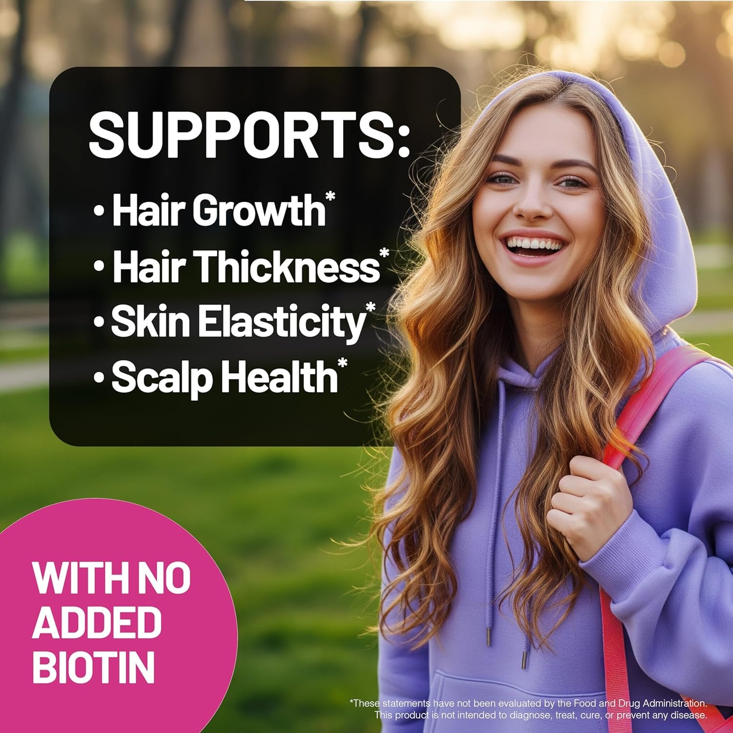 image:imageNatureWise Hair Growth Plus Hair Growth Supplements Women amp Men With Clinically Tested AnaGain Nu No Biotin Sugar Free amp Vegan Pistachio Caramel Flavor 15 Fl Oz 30 Day Supply