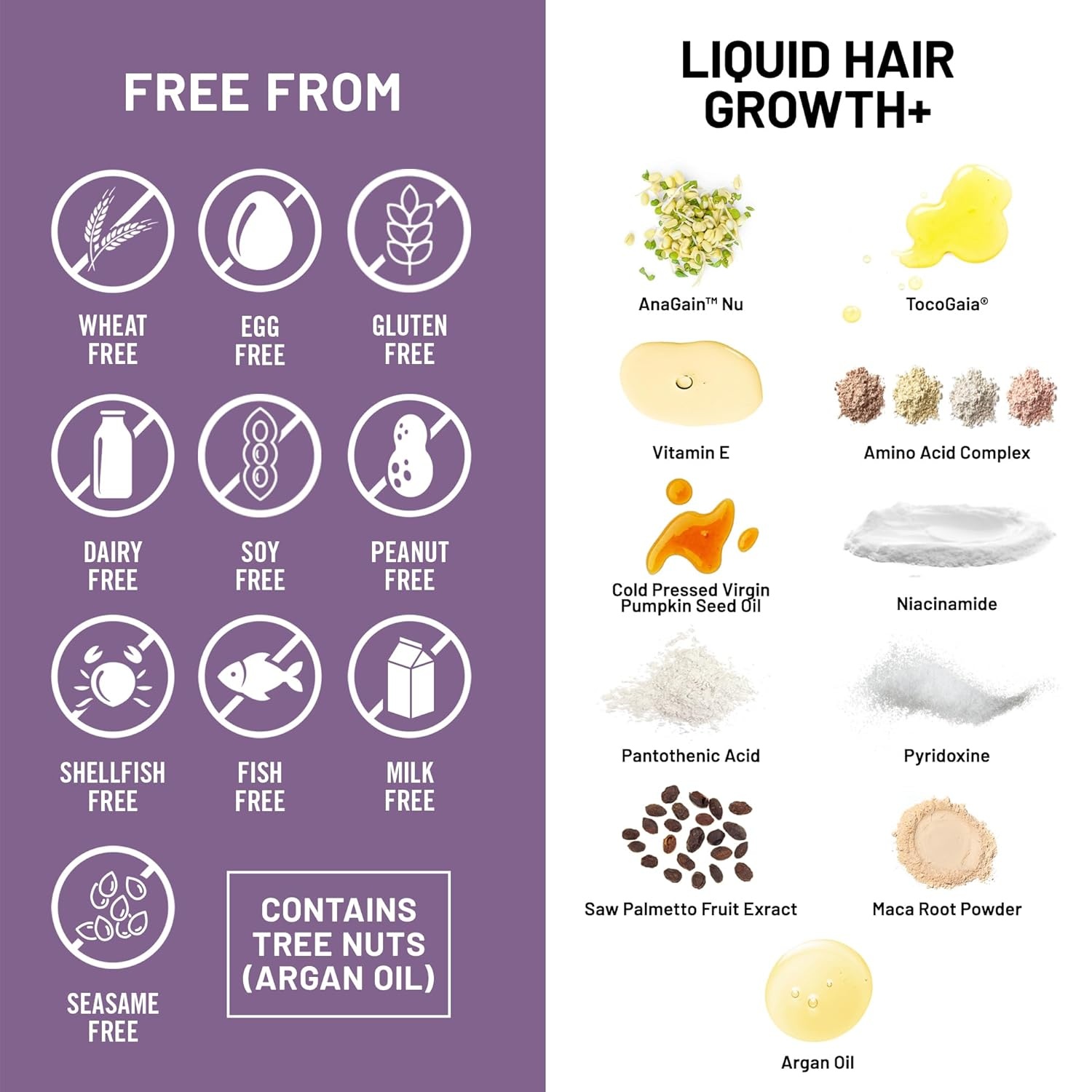 image:imageNatureWise Hair Growth Plus Hair Growth Supplements Women amp Men With Clinically Tested AnaGain Nu No Biotin Sugar Free amp Vegan Pistachio Caramel Flavor 15 Fl Oz 30 Day Supply
