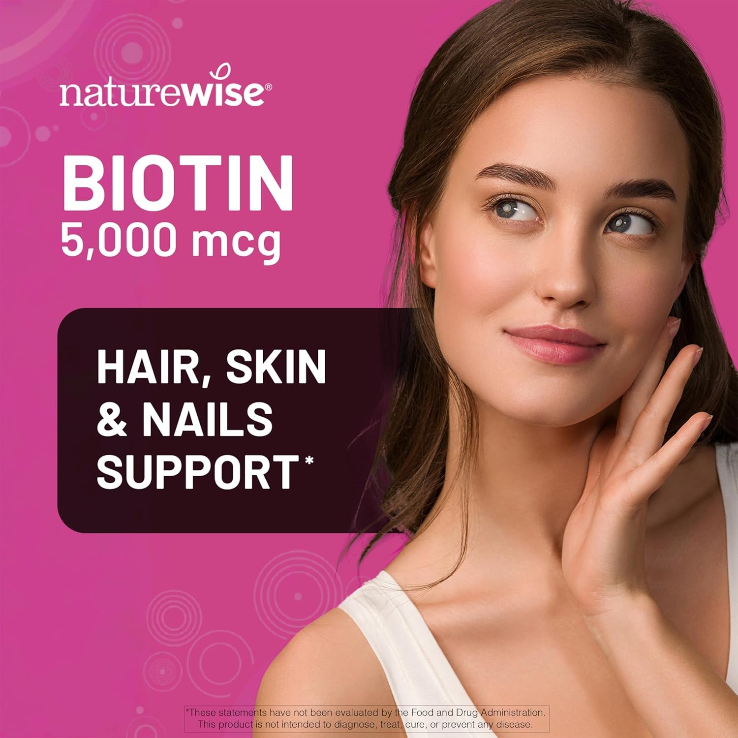 image:imageNatureWise High Potency Biotin 10000 mcg Softgels Biotin for Hair Growth Women amp Men Skin amp Nails Support NonGMO USA Manufactured 120 Softgels120Day Supply