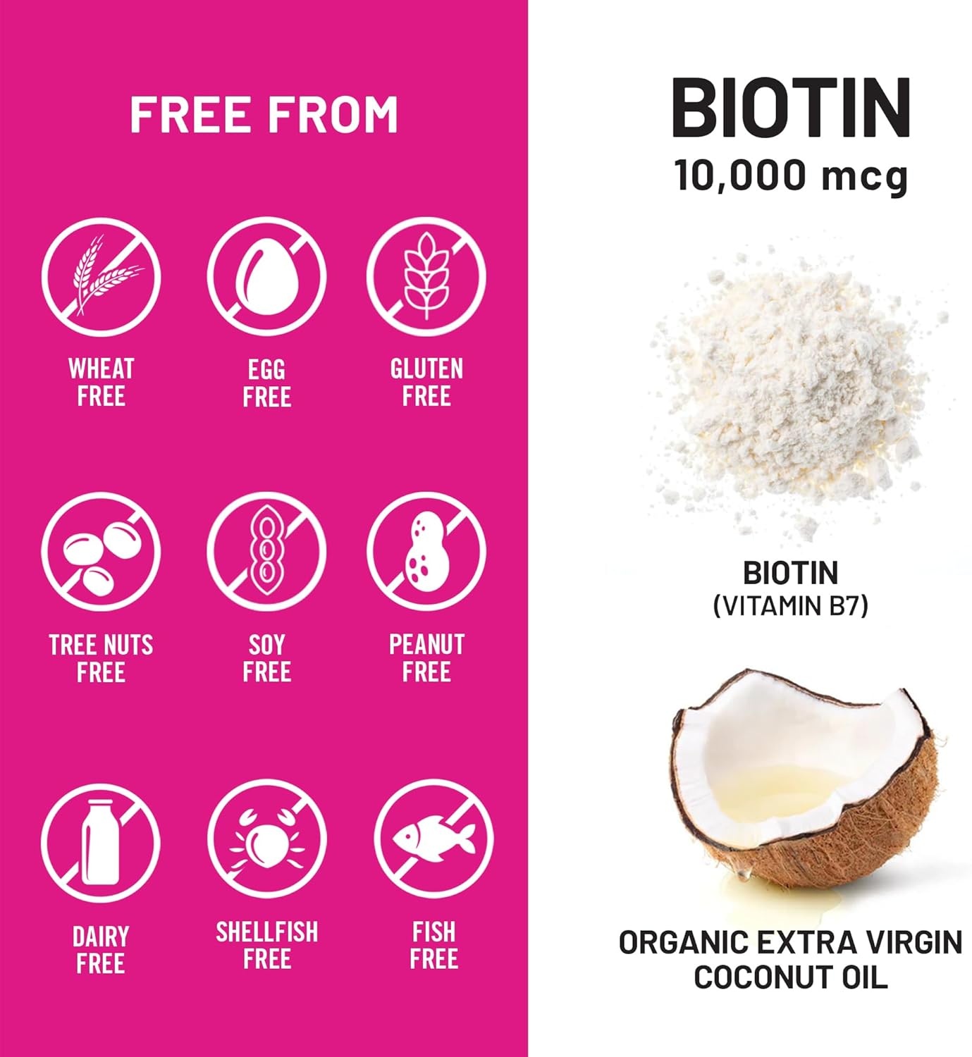 image:imageNatureWise High Potency Biotin 10000 mcg Softgels Biotin for Hair Growth Women amp Men Skin amp Nails Support NonGMO USA Manufactured 120 Softgels120Day Supply