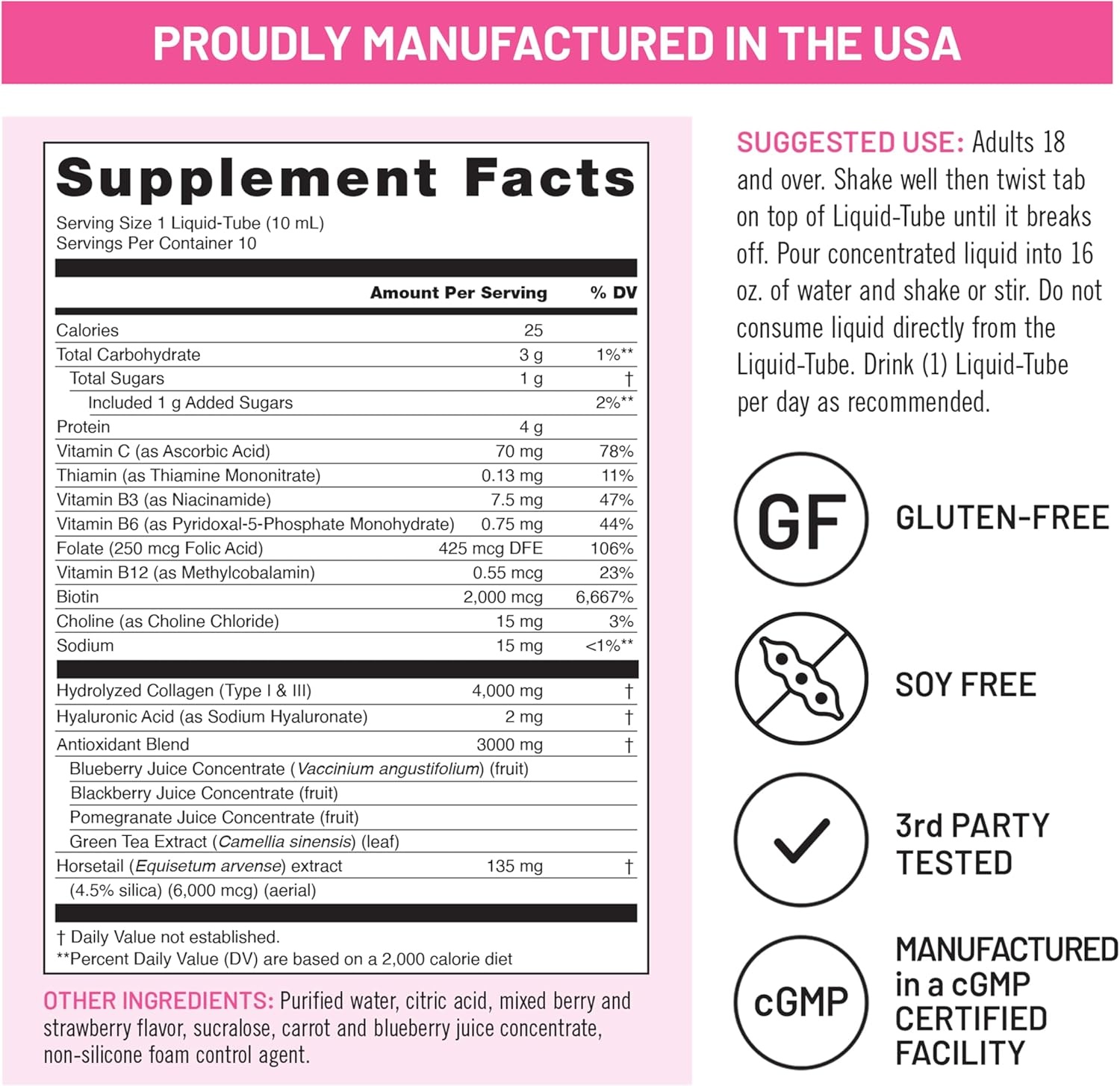 image:imageNatureWise Hydrolyzed Liquid Collagen for Women amp Men 4000mg Multi Collagen Peptides Biotin Vitamin C Vitamin B Complex amp Hyaluronic Acid Mixed Berry 1522 fl oz45 Day SupplyMixed Berry