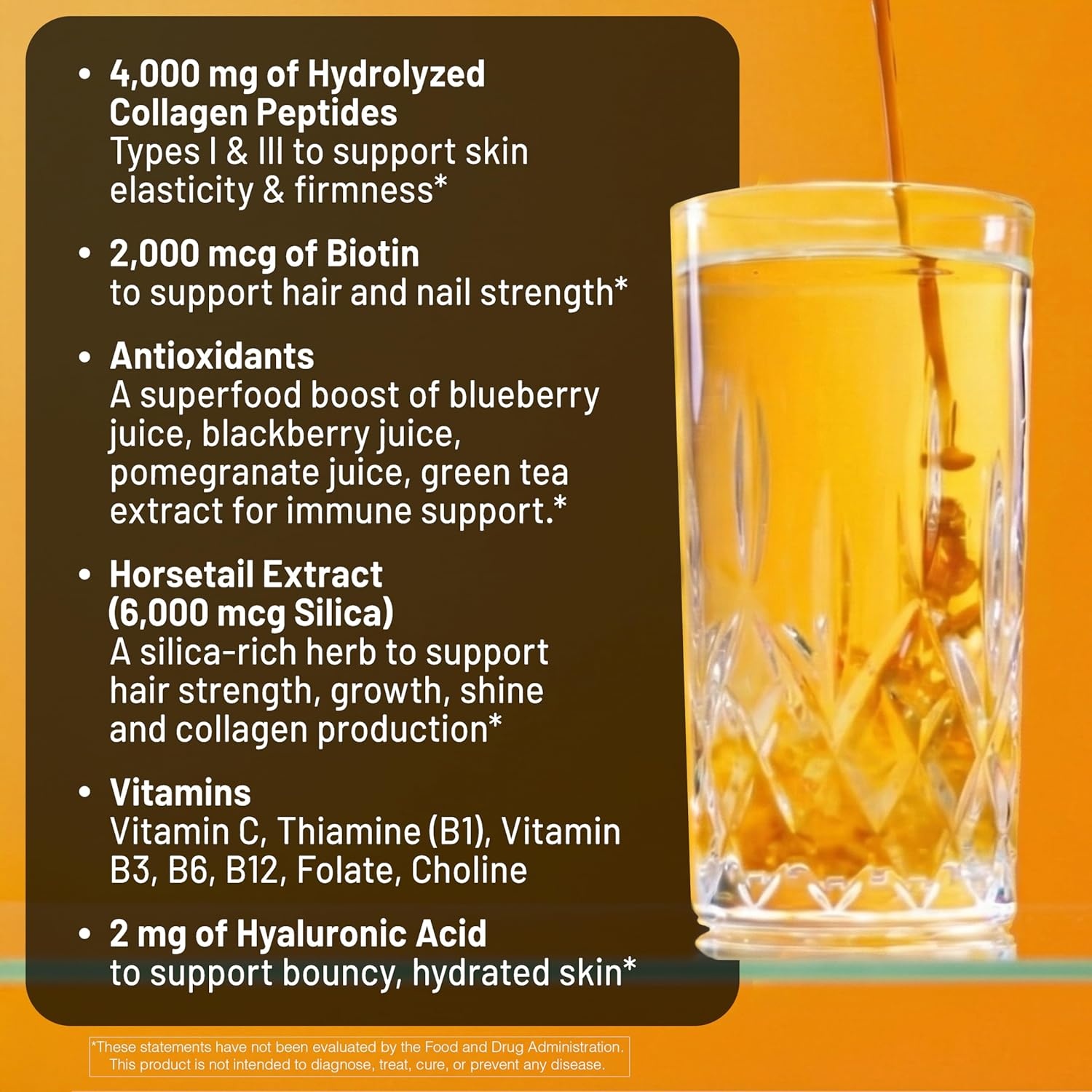 image:imageNatureWise Hydrolyzed Liquid Collagen for Women amp Men 4000mg Multi Collagen Peptides Biotin Vitamin C Vitamin B Complex amp Hyaluronic Acid Mixed Berry 1522 fl oz45 Day SupplyMango