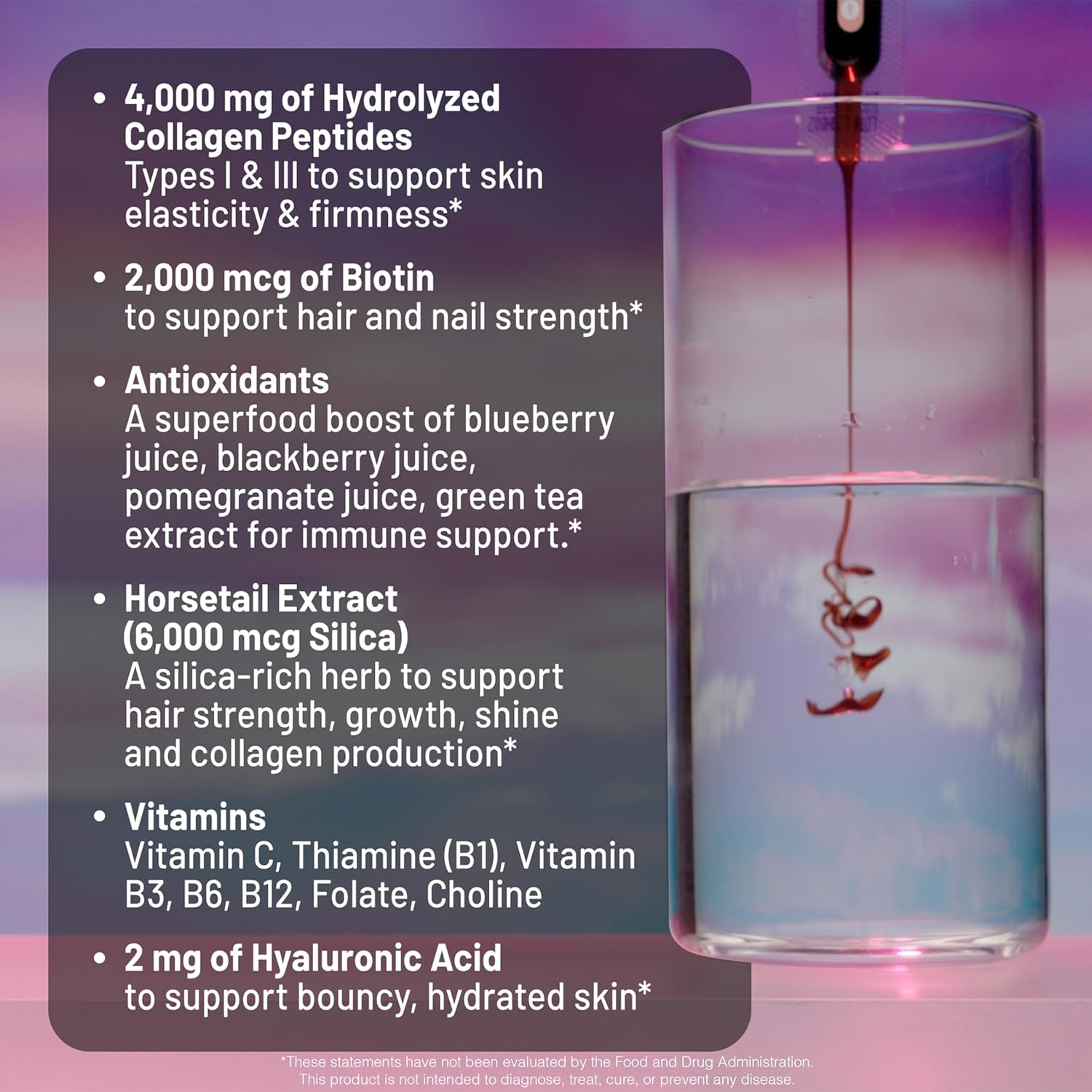 image:imageNatureWise Hydrolyzed Liquid Collagen for Women amp Men 4000mg Multi Collagen Peptides Biotin Vitamin C Vitamin B Complex amp Hyaluronic Acid Mixed Berry 1522 fl oz45 Day SupplyMixed Berry