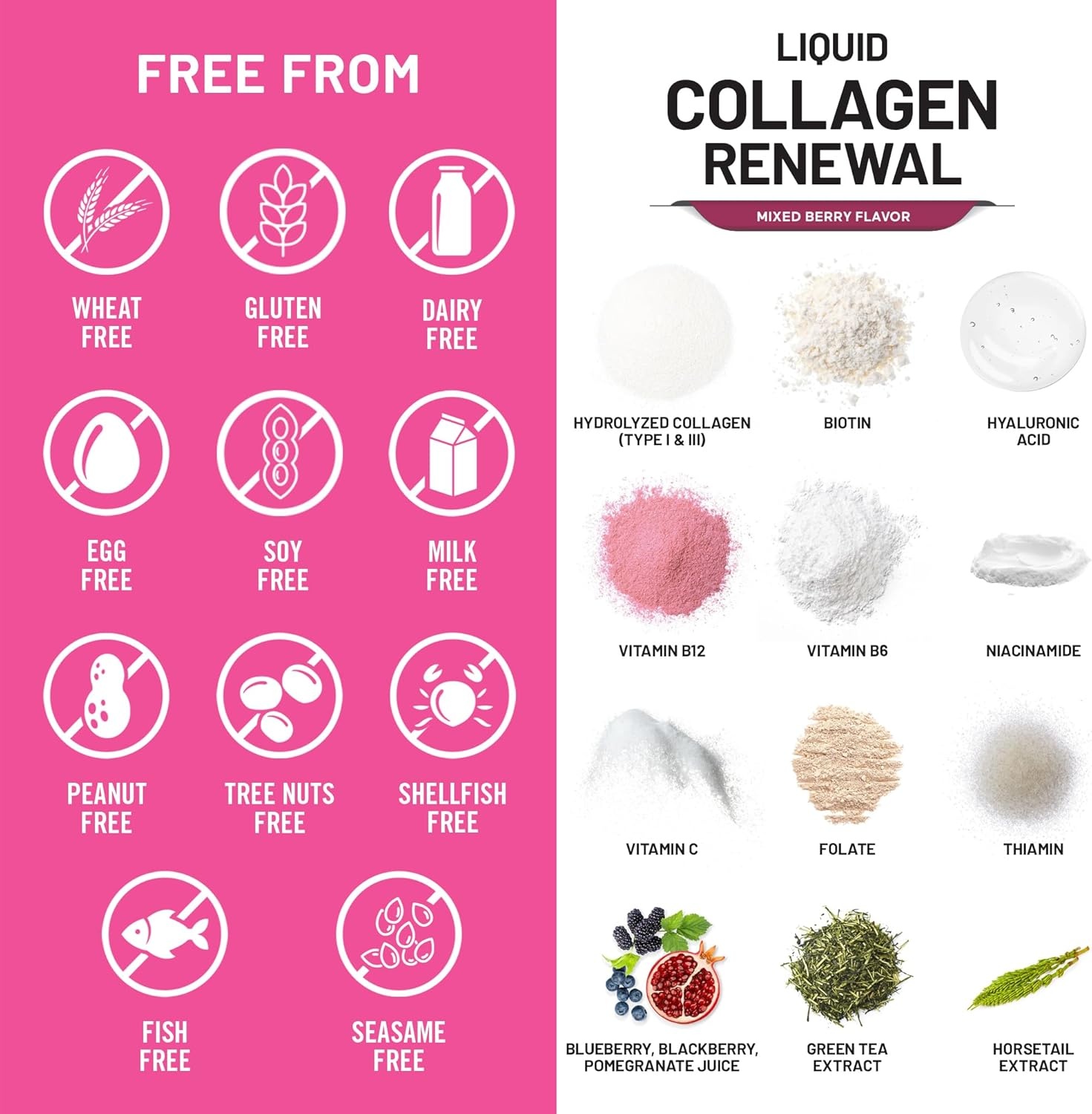 image:imageNatureWise Hydrolyzed Liquid Collagen for Women amp Men 4000mg Multi Collagen Peptides Biotin Vitamin C Vitamin B Complex amp Hyaluronic Acid Mixed Berry 1522 fl oz45 Day SupplyMixed Berry