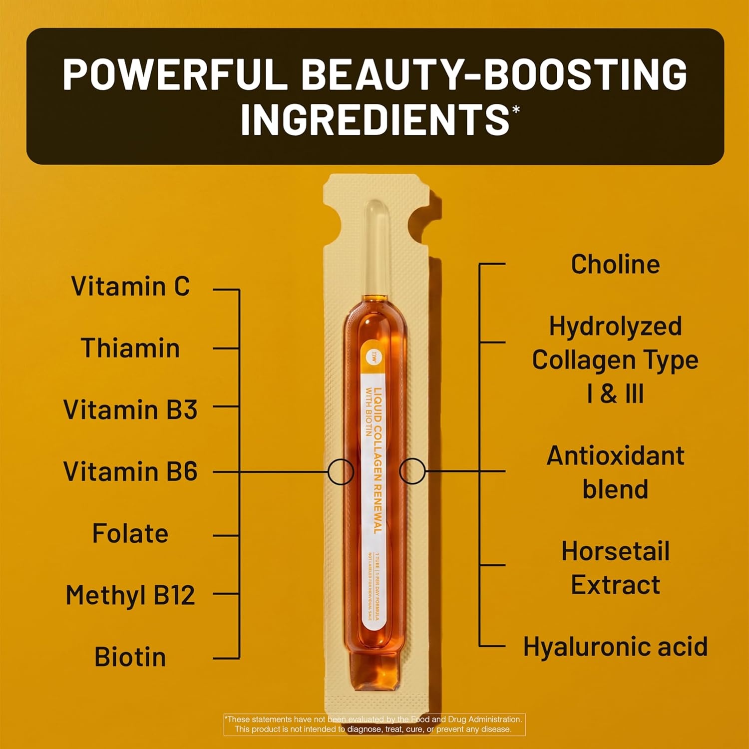 image:imageNatureWise Hydrolyzed Liquid Collagen for Women amp Men 4000mg No Added Sugar Multi Collagen Peptides Biotin Vitamin C Vitamin B Complex amp Hyaluronic Acid Mango 30 Tubes30 Day Supply