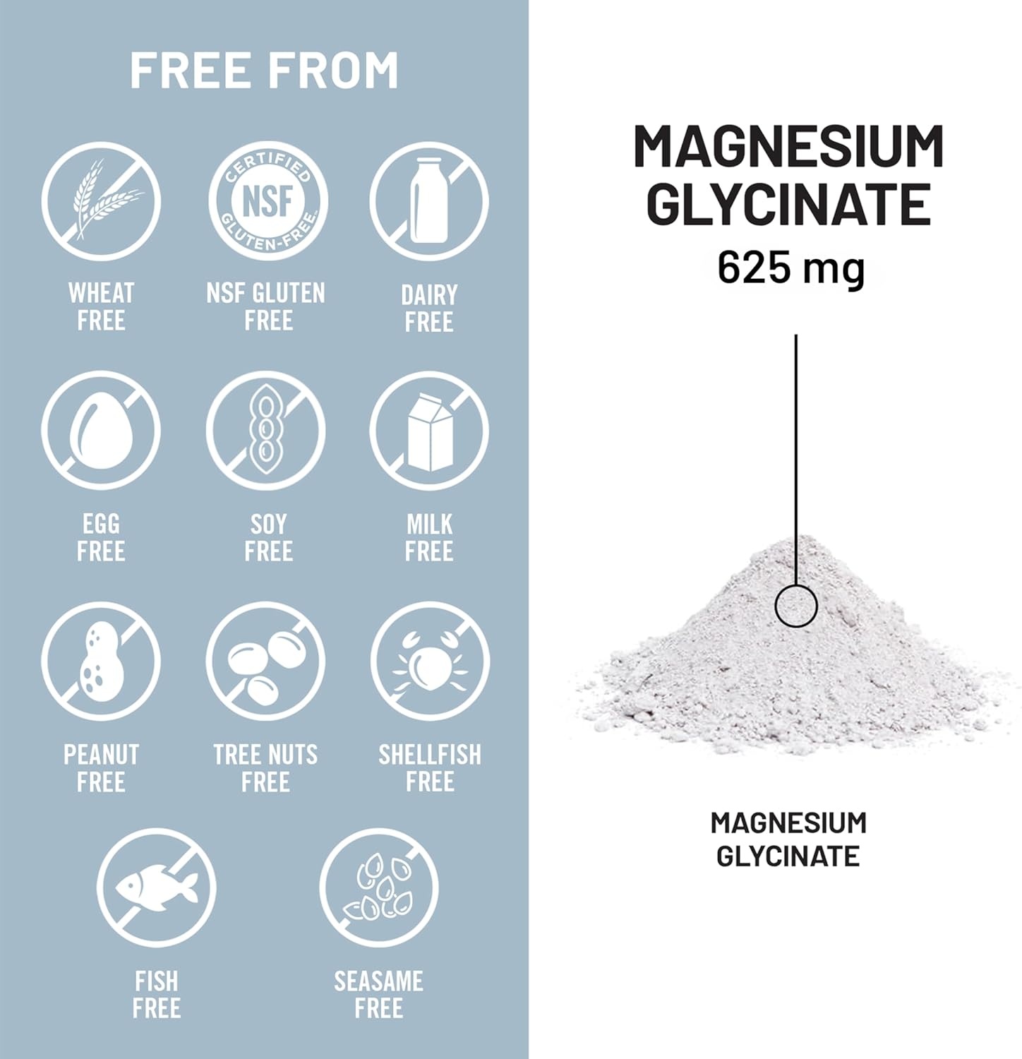 image:imageNatureWise Magnesium Glycinate 625 mg High Absorption Chelated Magnesium Glycinate for Sleep Relaxation Muscle amp Bones Gentle on Stomach Vegan NonGMO 90 Capsules90Day SupplyUnflavored