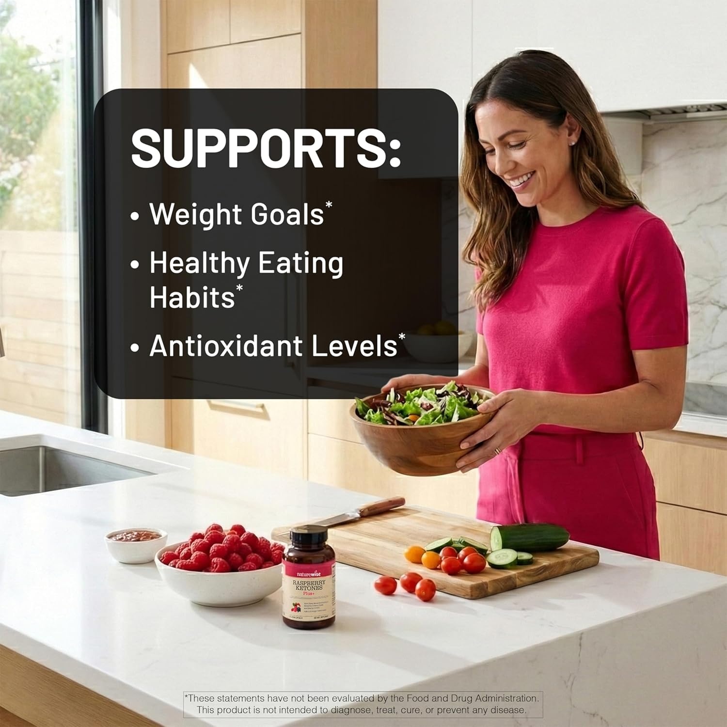 image:imageNatureWise Raspberry Ketones Plus with Green Tea Extract Cayenne Pepper amp Acai Berry Supports Weight Management Antioxidant Health amp Energy Levels Vegan amp GlutenFree 120 Capsules