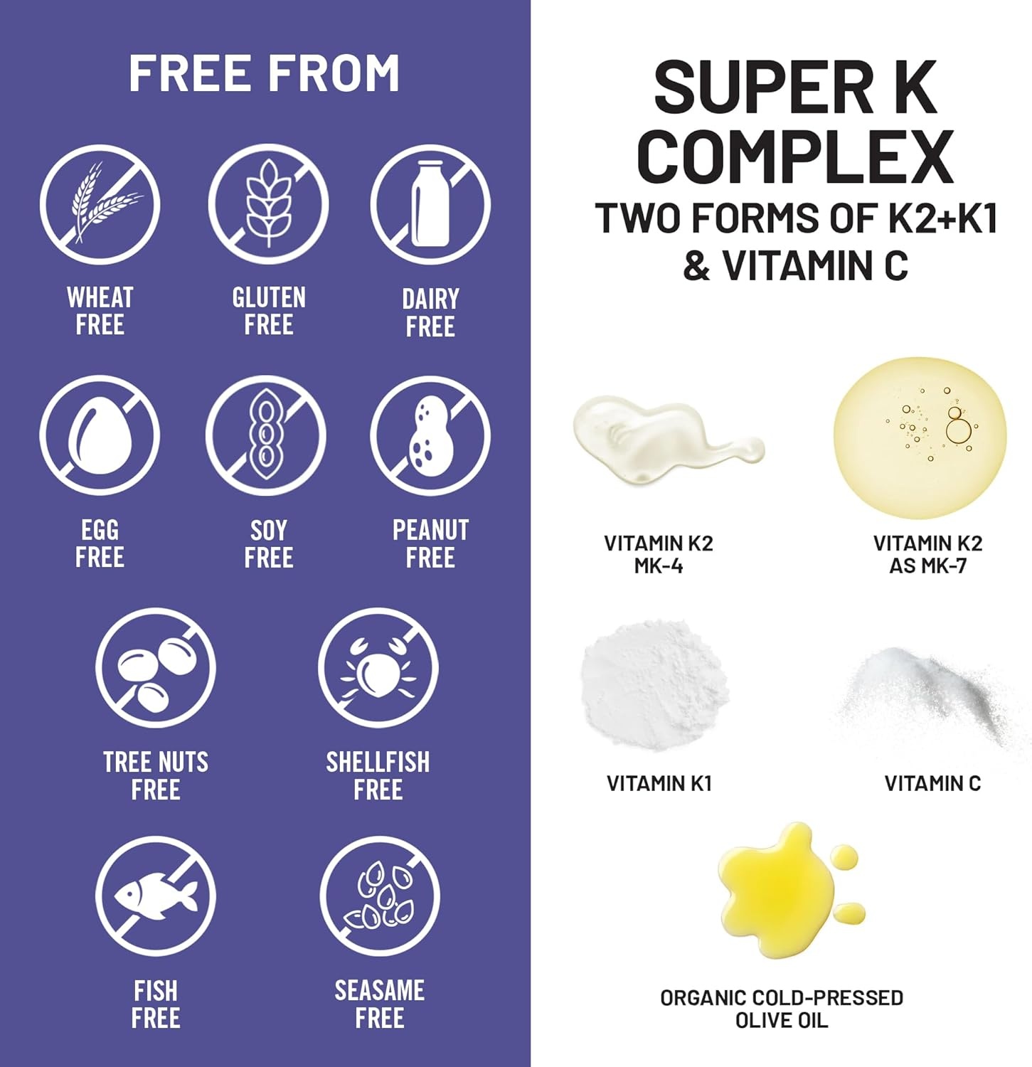 image:imageNatureWise Super K Complex Vitamin K2 K1 C Vegan K2 Vitamin Supplement for Heart Bone Health Support NonGMO Gluten Free USA Manufactured 90 Softgels90 Day Supply