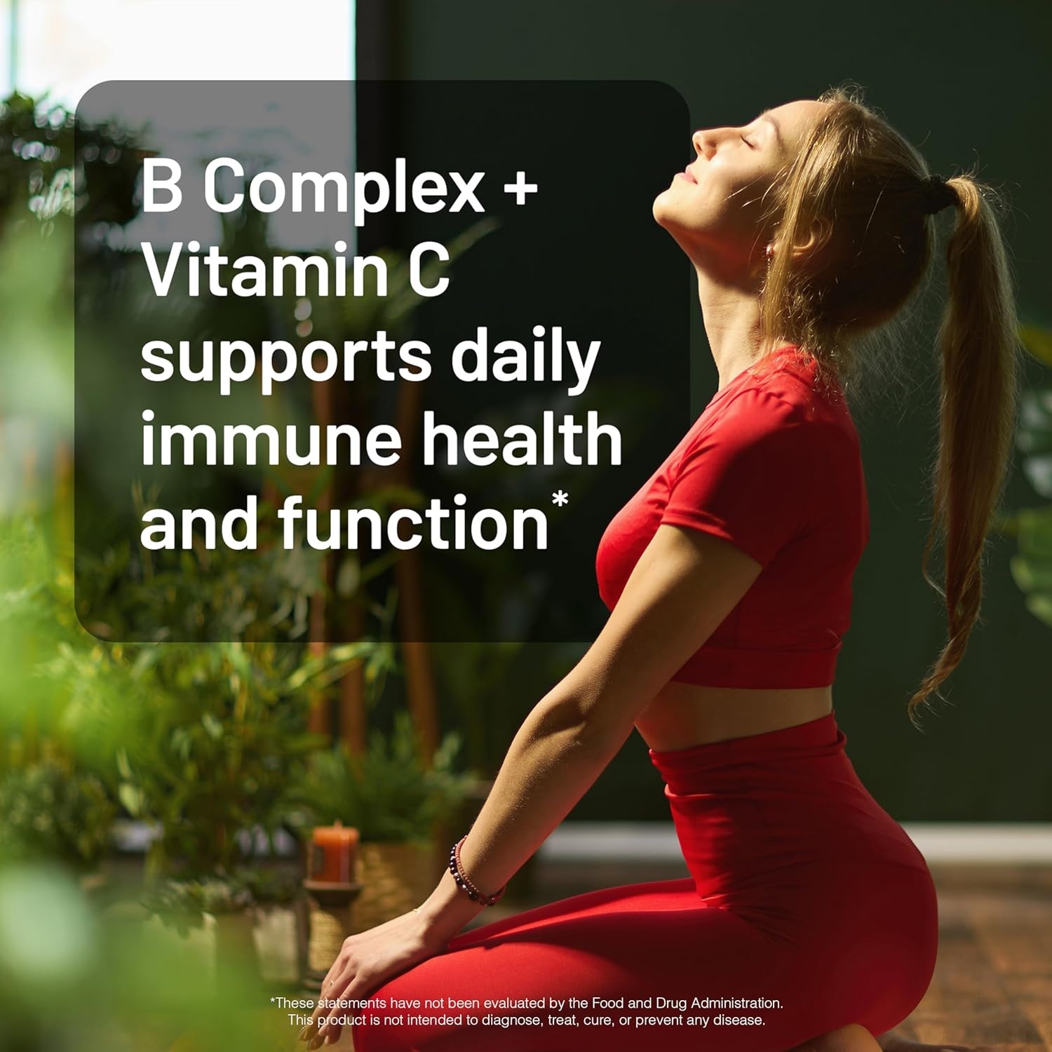 image:imageNatureWise Super Vitamin B Complex for Women and Men with Vitamin C Folic Acid Biotin B1 B2 B3 B6 B12 Support Cellular Energy amp Mental Clarity Vegan Gluten amp Dairy Free NonGMO 60 Tablets