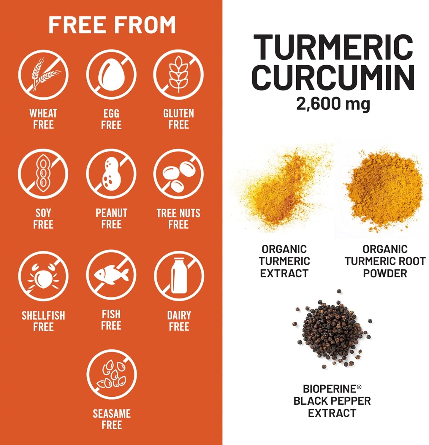 image:imageNatureWise Turmeric Curcumin with Black Pepper 2600mg Ultra Absorption Turmeric Curcumin Supplement BioPerine NaturallySourced Vegan NonGMO USA Manufactured 120 Capsules30Day Supply