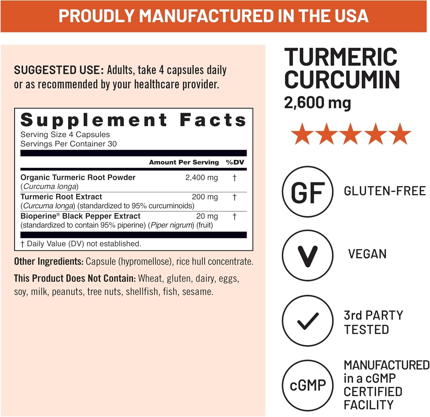 image:imageNatureWise Turmeric Curcumin with Black Pepper 2600mg Ultra Absorption Turmeric Curcumin Supplement BioPerine NaturallySourced Vegan NonGMO USA Manufactured 120 Capsules30Day Supply