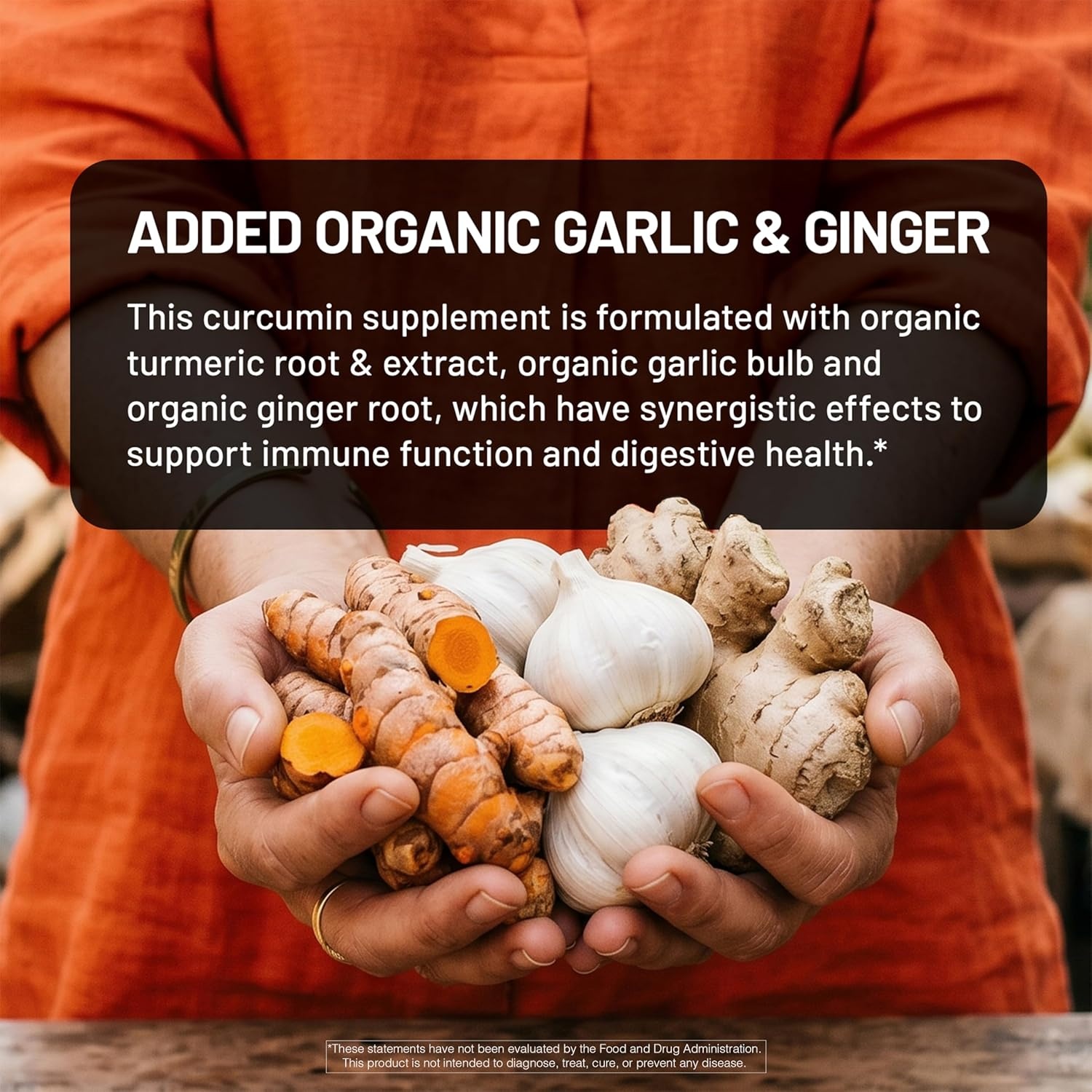 image:imageNatureWise Turmeric Garlic Ginger BioPerine Black Pepper Extract 4 in 1 Turmeric Supplement for Support for Mobility amp Digestion Extra Strength US Manufactured 120 Capsules40Day Supply
