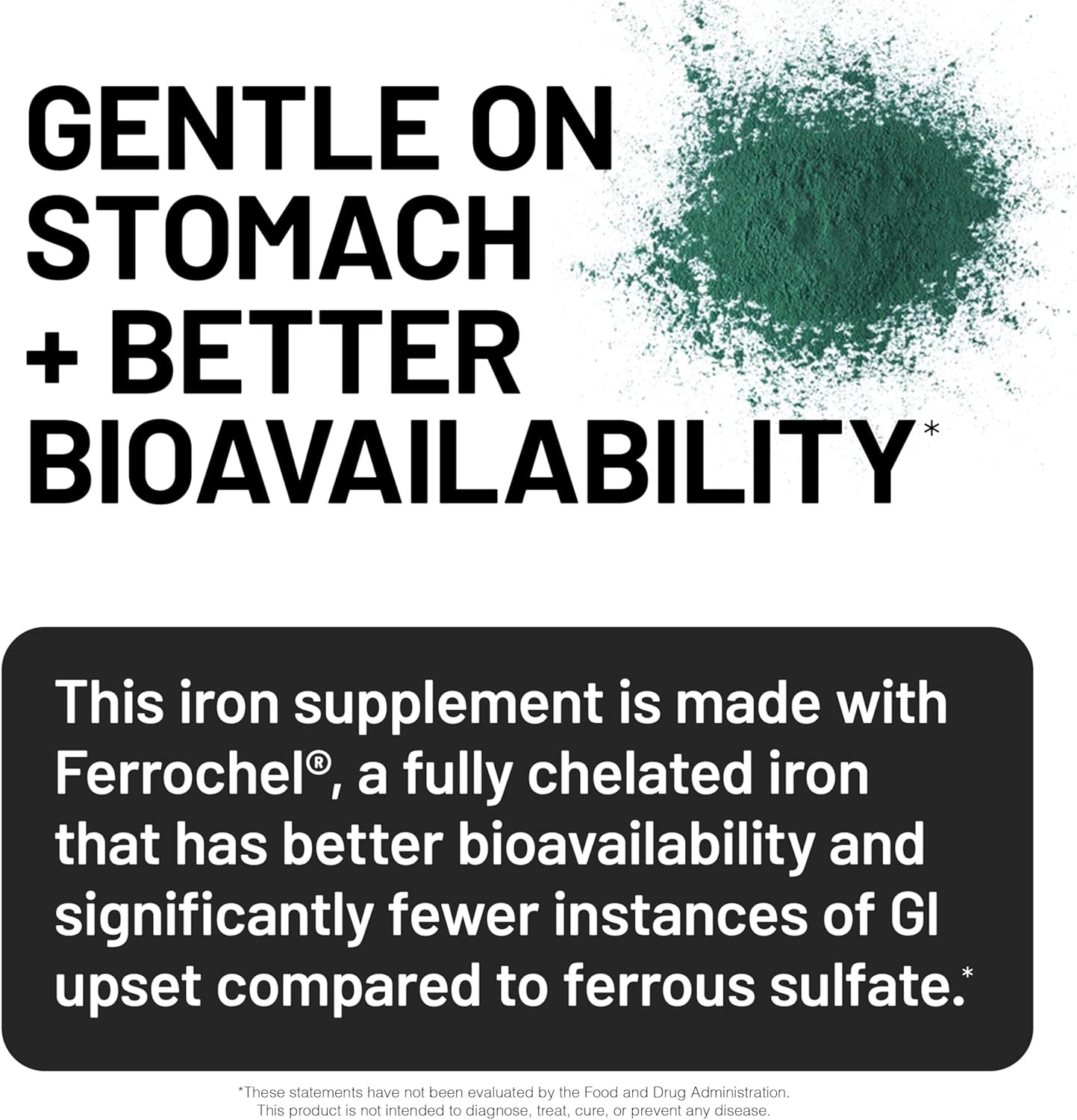 image:imageNatureWise Vegan Iron Supplement for Women amp Men Gentle on Stomach High Absorption Coated Iron Bisglycinate Tablets Vitamin C Methyl B12 Folate amp Organic Food Blend 30 Tablets30Day SupplyUnflavored