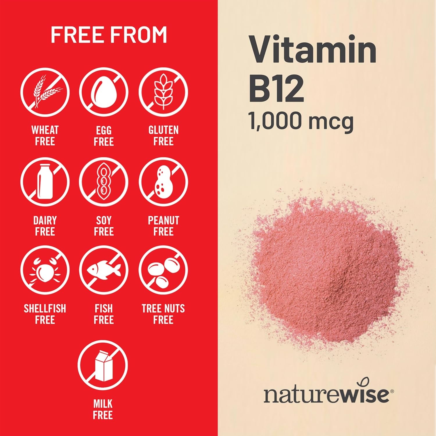 image:imageNatureWise Vitamin B12 1000 mcg Dietary Supplement for Supporting Energy Metabolism Mental Clarity Nervous System Health EasytoSwallow Soy amp GlutenFree 60 Softgels60Day SupplyVitamin