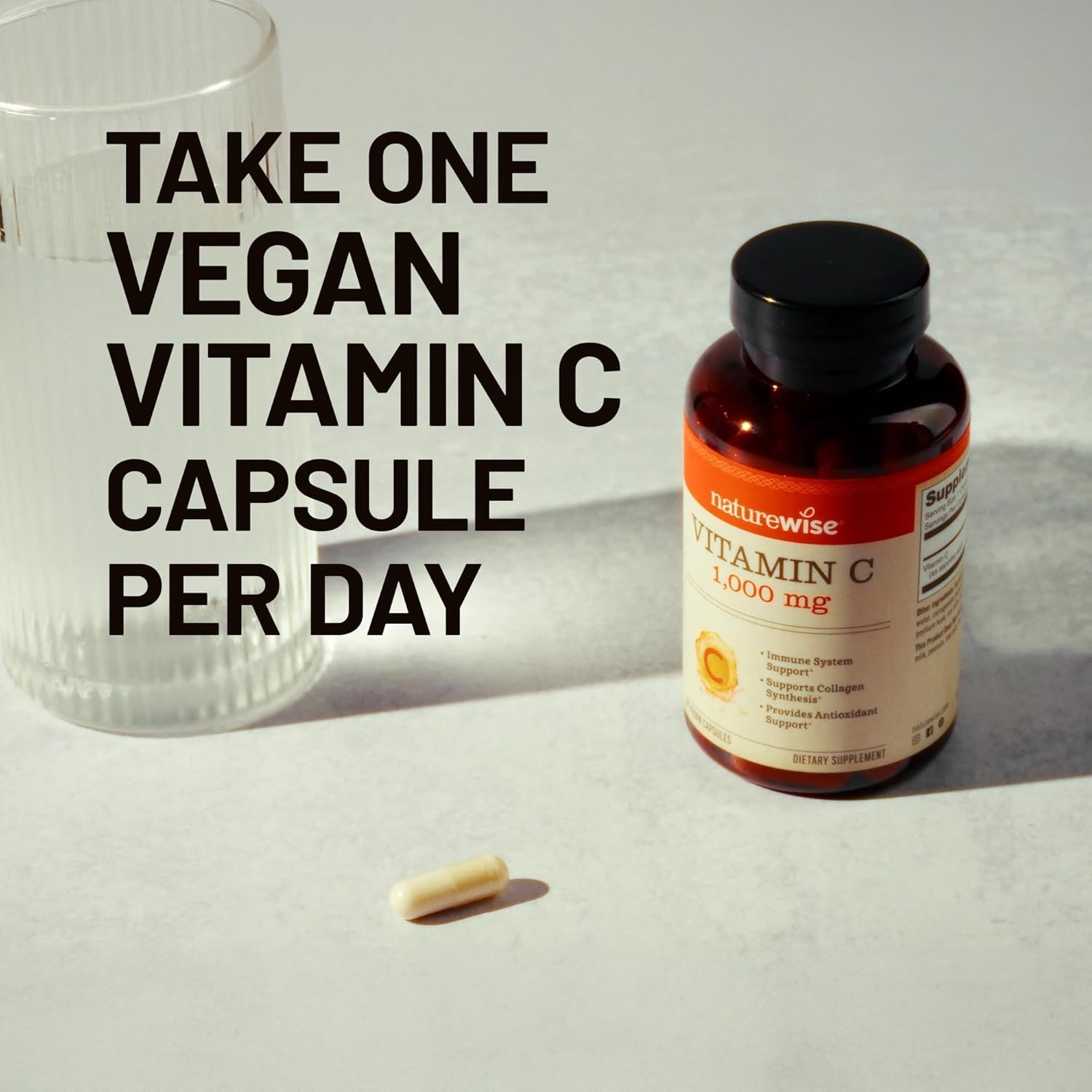 image:imageNatureWise Vitamin C 1000mg Capsules Extra Strength Vegan Vitamin C for Daily Antioxidant amp Immune Support NonGMO USA Manufactured 120 Capsules120Day SupplyUnflavored