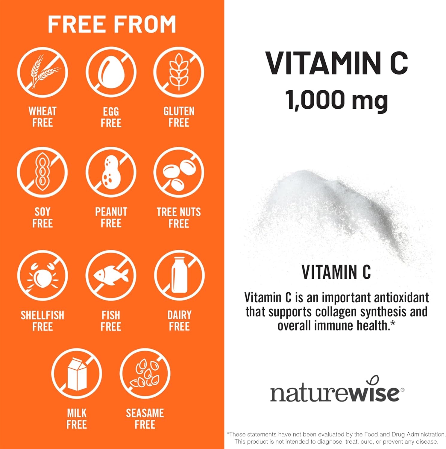 image:imageNatureWise Vitamin C 1000mg Capsules Extra Strength Vegan Vitamin C for Daily Antioxidant amp Immune Support NonGMO USA Manufactured 120 Capsules120Day SupplyUnflavored