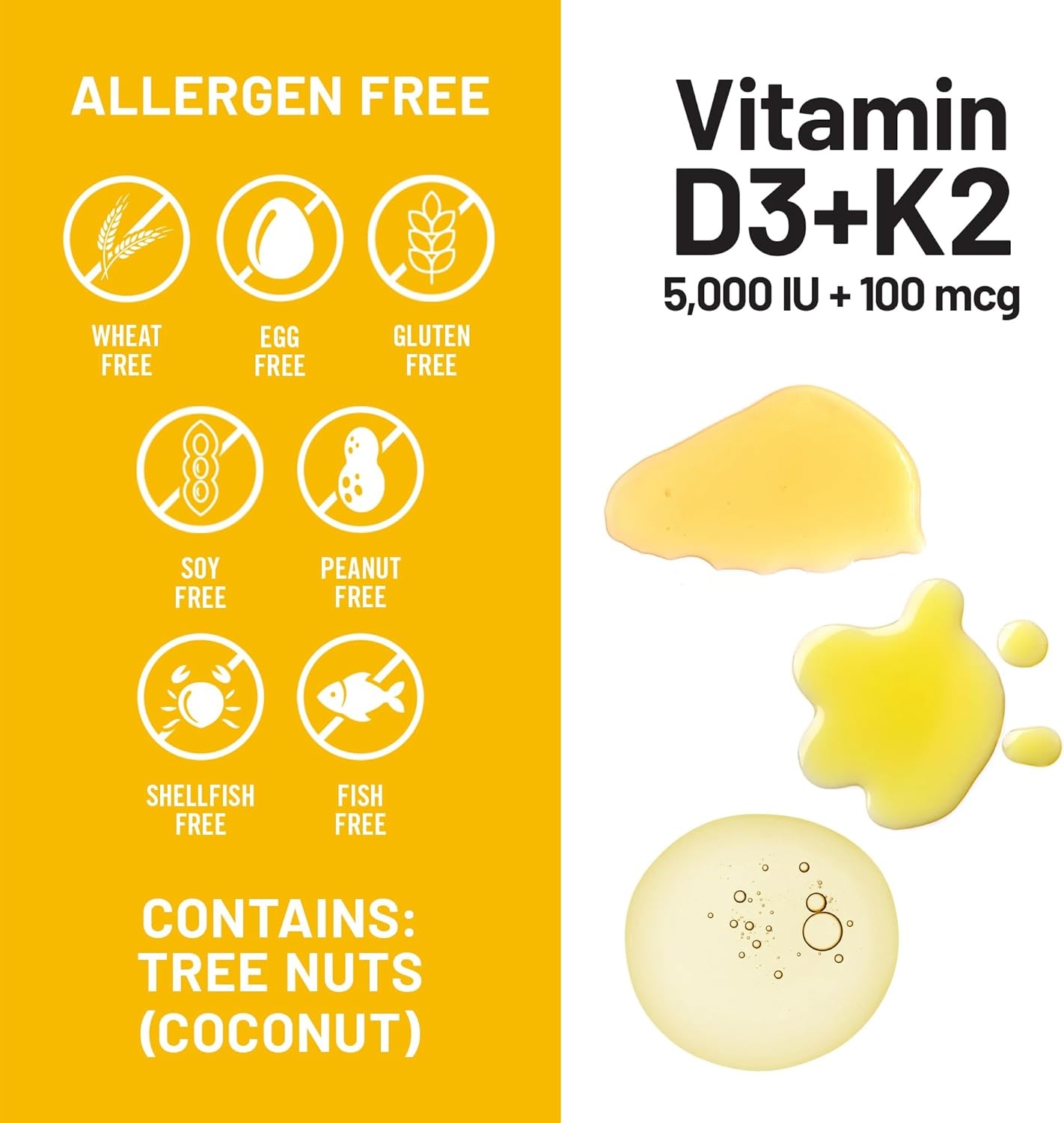 image:imageNatureWise Vitamin D3 1000IU K2 MK7 100mcg with Organic Extra Virgin Coconut Oil Supports Calcium Absorption Bone amp Immune Health NonGMO Soy amp GlutenFree 90 Softgels3Month Supply5000IU