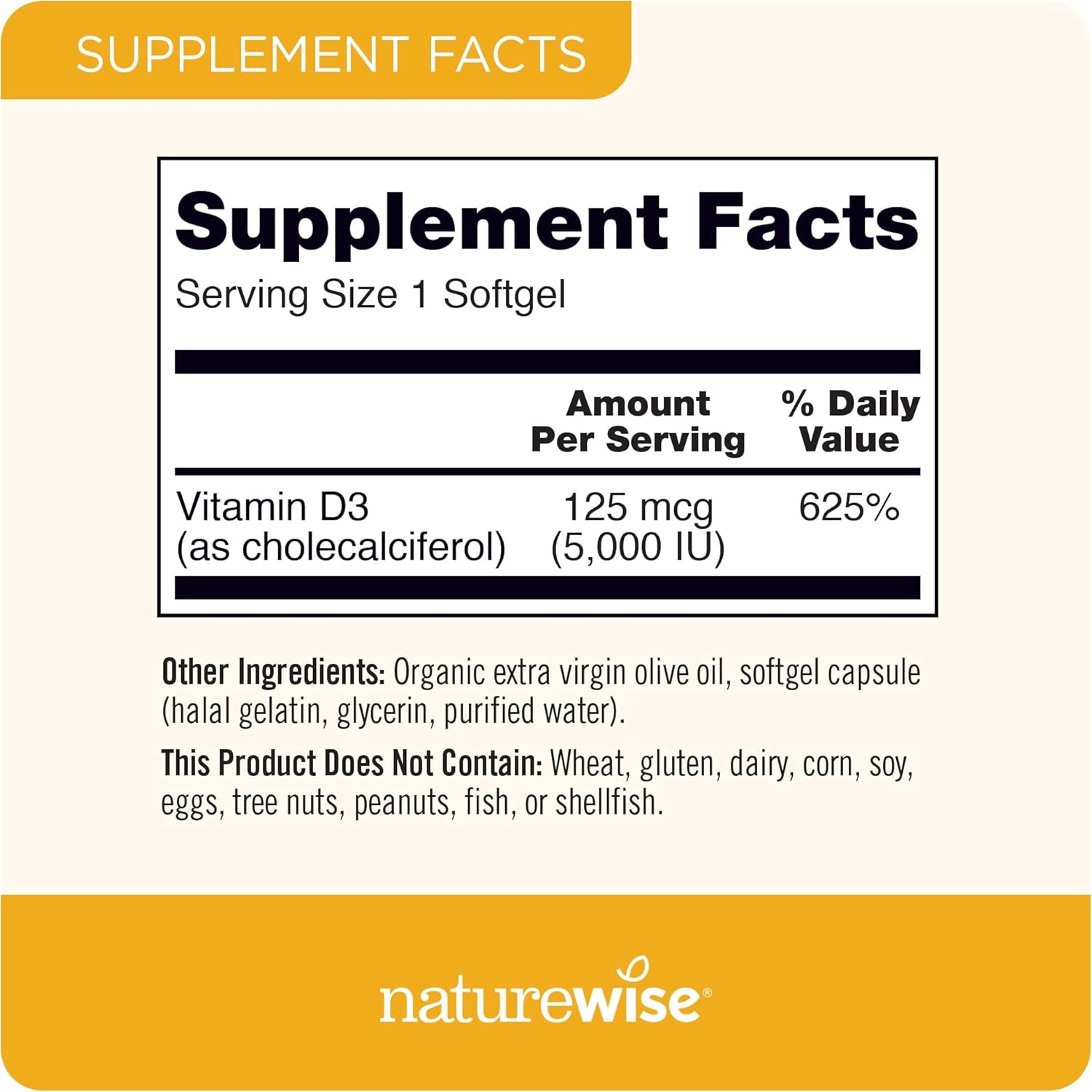 image:imageNatureWise Vitamin D3 5000IU 125mg 360 Count Vitamin C 1000mg Capsules 120 Count Bundle for Daily Immune amp Heart Health Gluten Free NonGMO Halal Gelatin