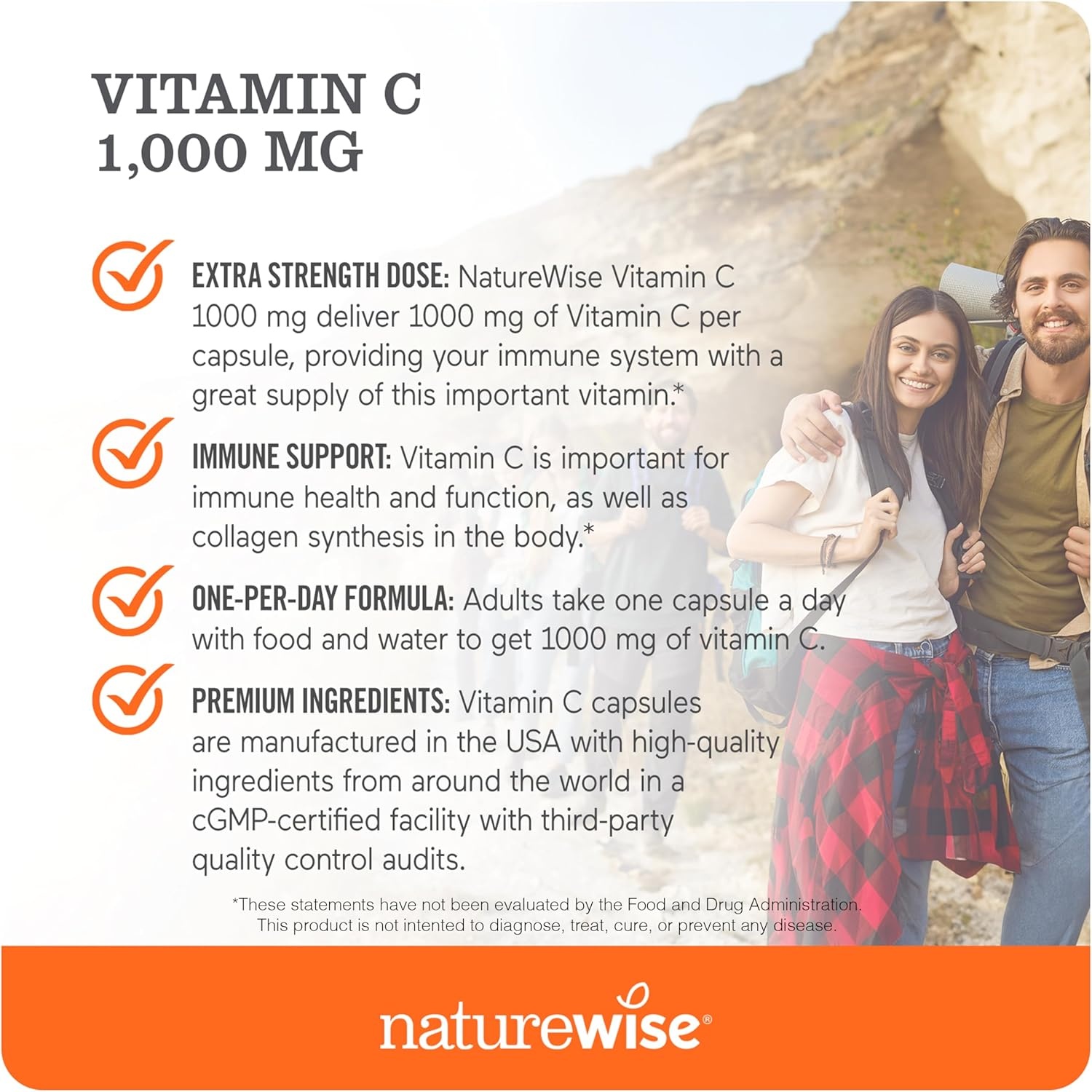 image:imageNatureWise Vitamin D3 5000IU 125mg 360 Count Vitamin C 1000mg Capsules 120 Count Bundle for Daily Immune amp Heart Health Gluten Free NonGMO Halal Gelatin