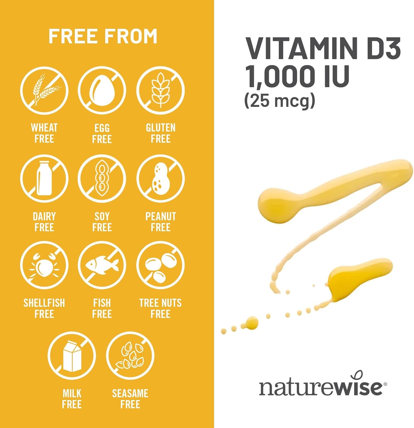 image:imageNatureWise Vitamin D3 5000iu 125 mcg 1 Year Supply for Immune Support Healthy Muscle Function and Bone Health Gluten Free in Organic Extra Virgin Olive Oil Mini Softgel 360 Count1000IU
