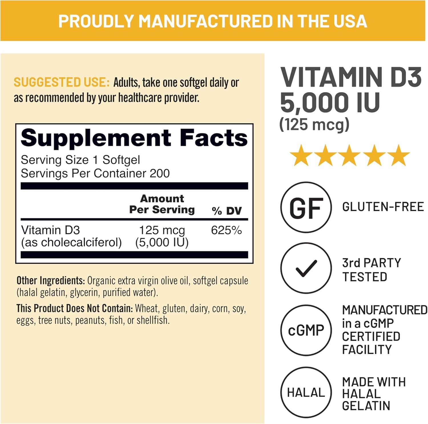 image:imageNatureWise Vitamin D3 5000iu 125 mcg 1 Year Supply for Immune Support Healthy Muscle Function and Bone Health Gluten Free in Organic Extra Virgin Olive Oil Mini Softgel 360 Count5000IU