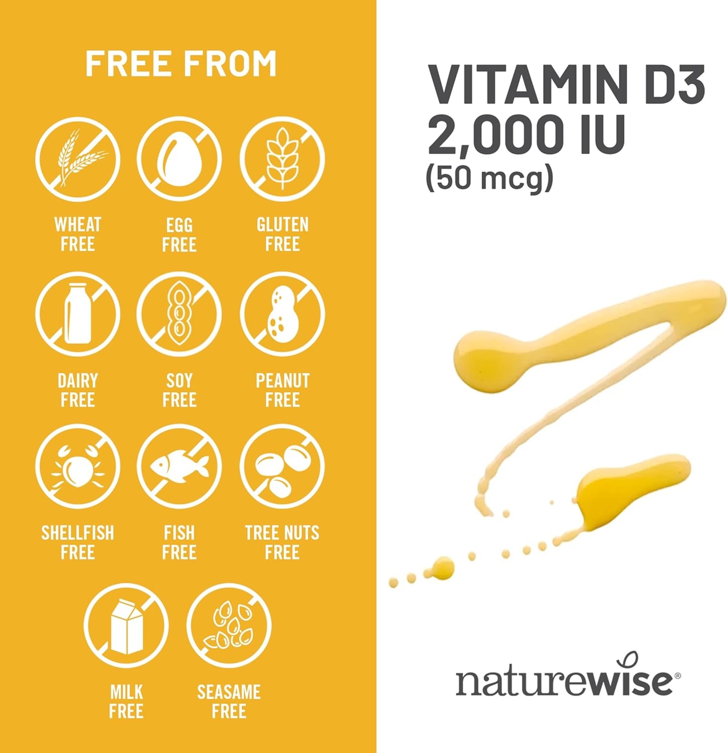 image:imageNatureWise Vitamin D3 5000iu 125 mcg 1 Year Supply for Immune Support Healthy Muscle Function and Bone Health Gluten Free in Organic Extra Virgin Olive Oil Mini Softgel 360 Count2000IU