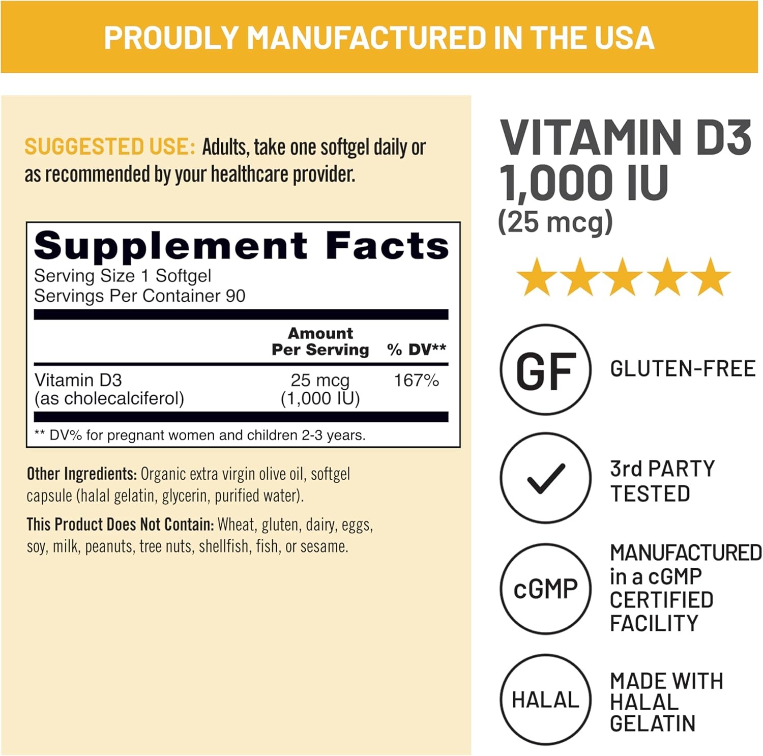 image:imageNatureWise Vitamin D3 5000iu 125 mcg 1 Year Supply for Immune Support Healthy Muscle Function and Bone Health Gluten Free in Organic Extra Virgin Olive Oil Mini Softgel 360 Count1000IU