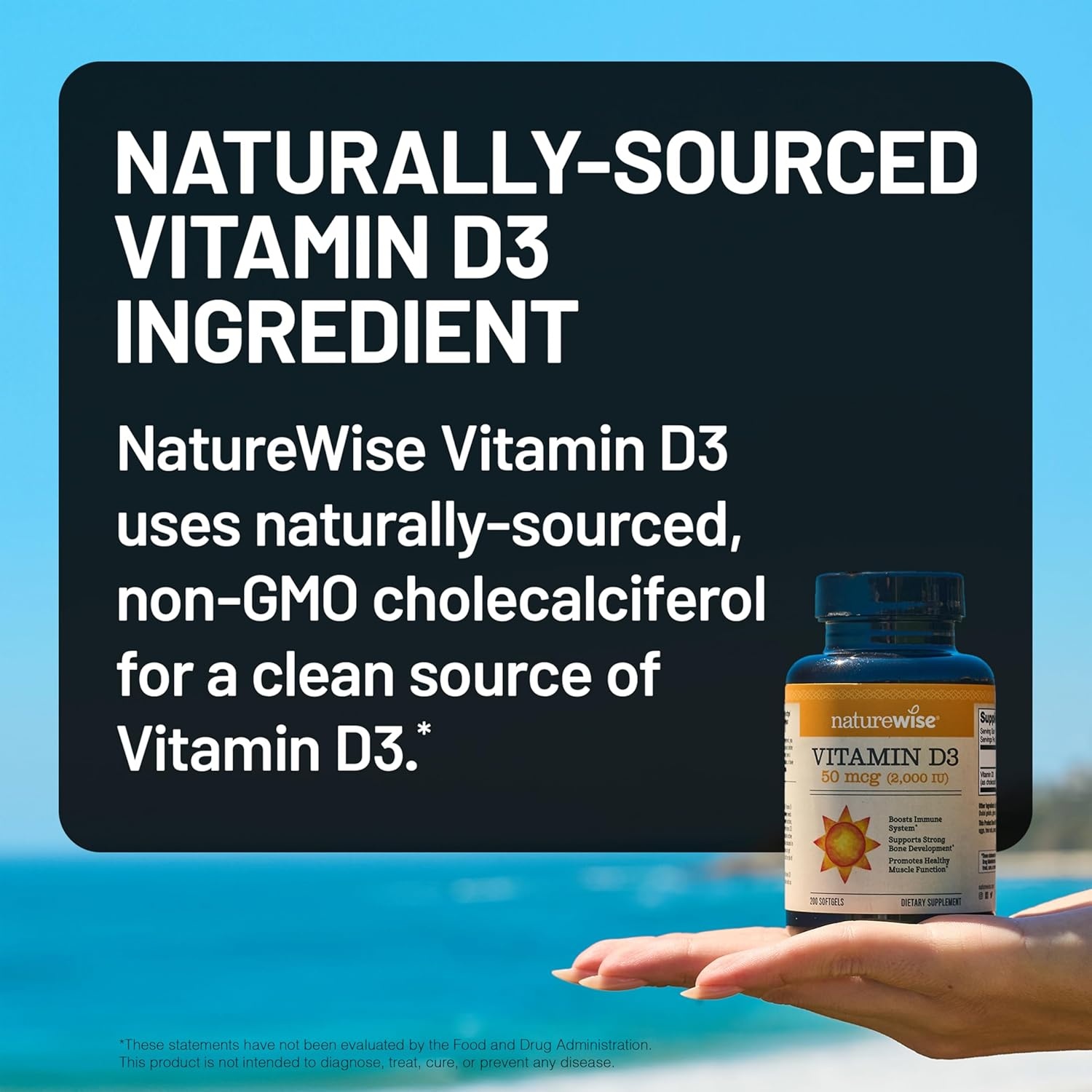 image:imageNatureWise Vitamin D3 5000iu 125 mcg 1 Year Supply for Immune Support Healthy Muscle Function and Bone Health Gluten Free in Organic Extra Virgin Olive Oil Mini Softgel 360 Count2000IU