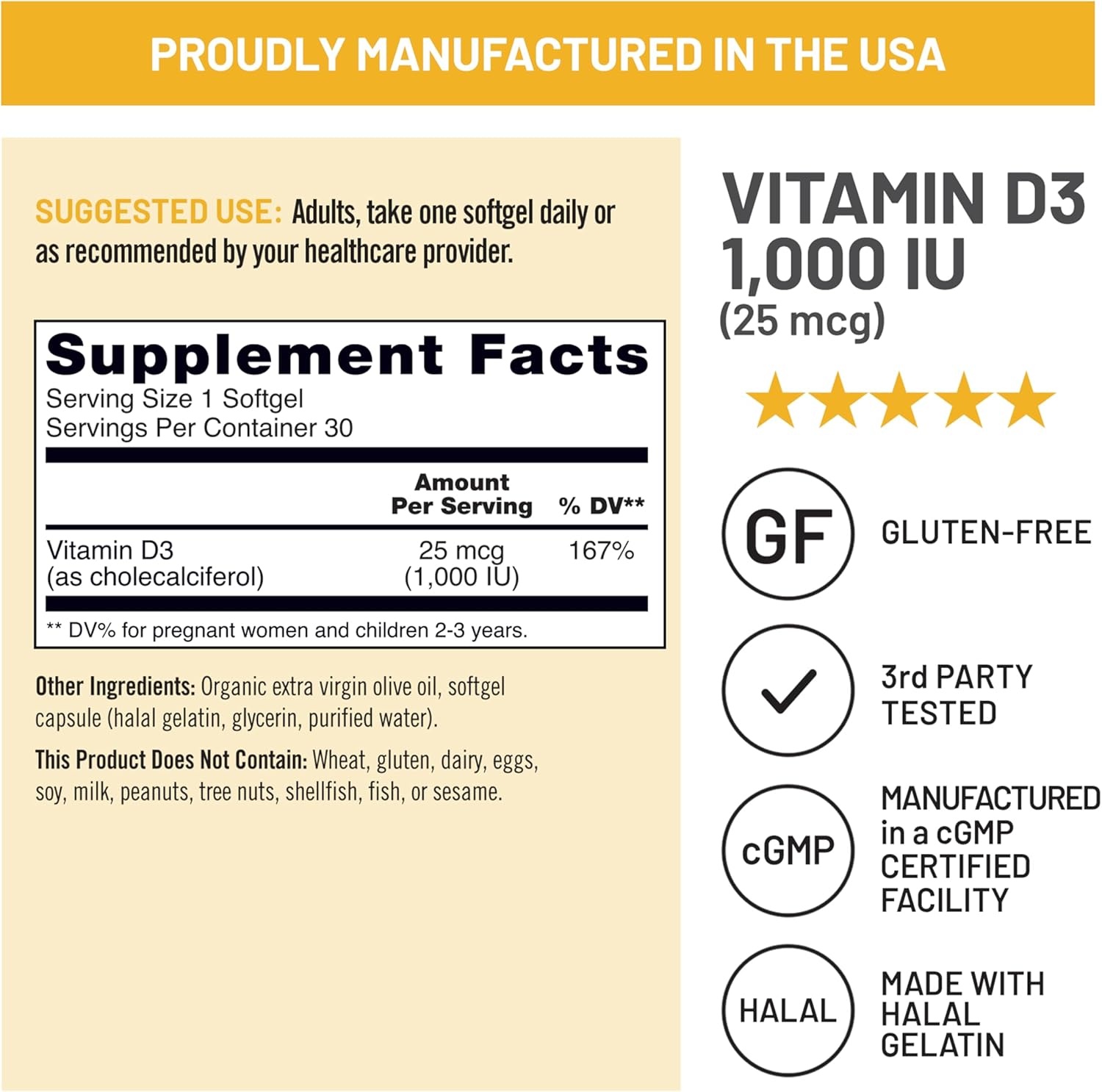 image:imageNatureWise Vitamin D3 5000iu 125 mcg 1 Year Supply for Immune Support Healthy Muscle Function and Bone Health Gluten Free in Organic Extra Virgin Olive Oil Mini Softgel 360 Count1000IU