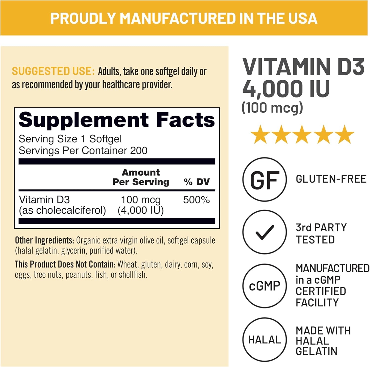 image:imageNatureWise Vitamin D3 5000iu 125 mcg 1 Year Supply for Immune Support Healthy Muscle Function and Bone Health Gluten Free in Organic Extra Virgin Olive Oil Mini Softgel 360 Count4000IU