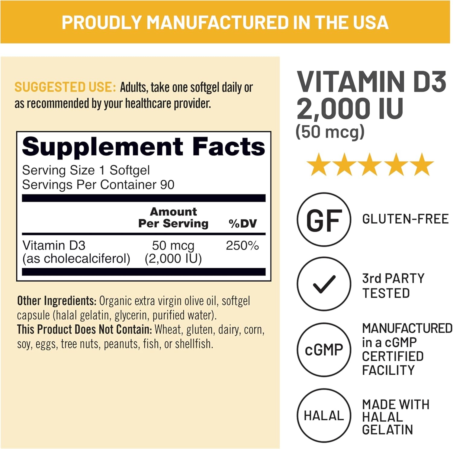 image:imageNatureWise Vitamin D3 5000iu 125 mcg 1 Year Supply for Immune Support Healthy Muscle Function and Bone Health Gluten Free in Organic Extra Virgin Olive Oil Mini Softgel 360 Count2000IU
