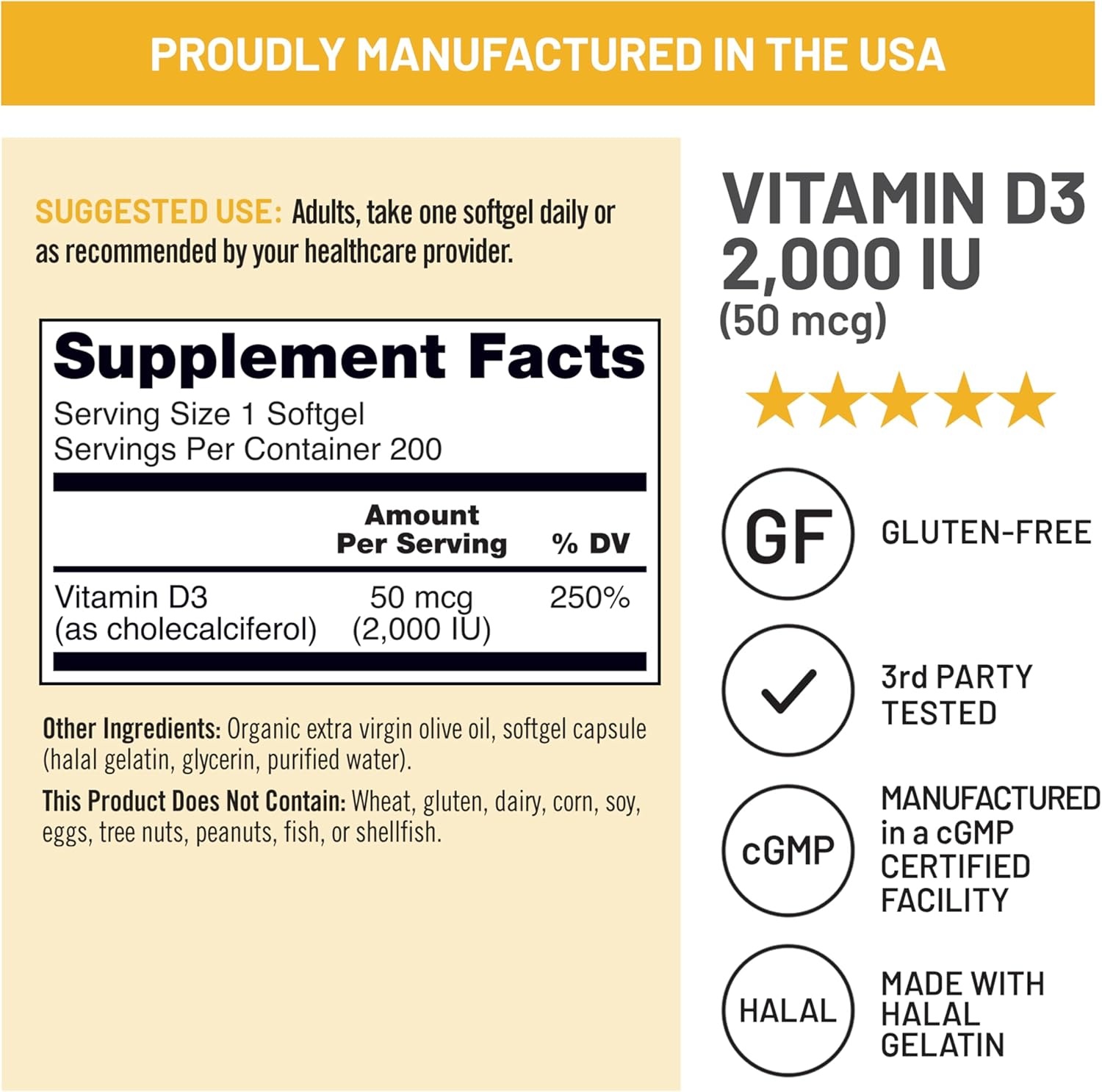 image:imageNatureWise Vitamin D3 5000iu 125 mcg 1 Year Supply for Immune Support Healthy Muscle Function and Bone Health Gluten Free in Organic Extra Virgin Olive Oil Mini Softgel 360 Count2000IU