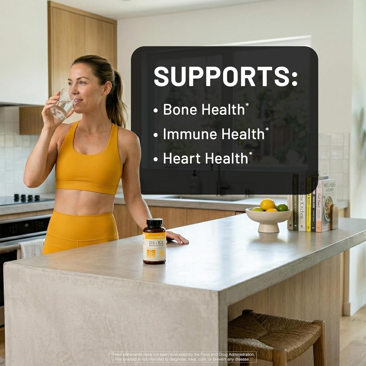 image:imageNatureWise Vitamin D3 K2 Magnesium Glycinate 275mg Extra Strength Vitamin D3 5000IU K2 50mcg High Absorption Chelated Magnesium Bone Support NonGMO USA Manufactured 90 Day Supply