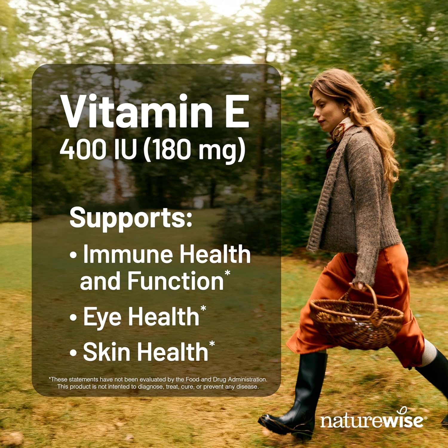 image:imageNatureWise Vitamin E 400 IU Softgels 180mg DLAlpha Dairy Gluten and Soy Free Antioxidant Dietary Supplement for Skin Heart Eye and Immune Health Support 2Month Supply 60 Count200 Count Pack of 2