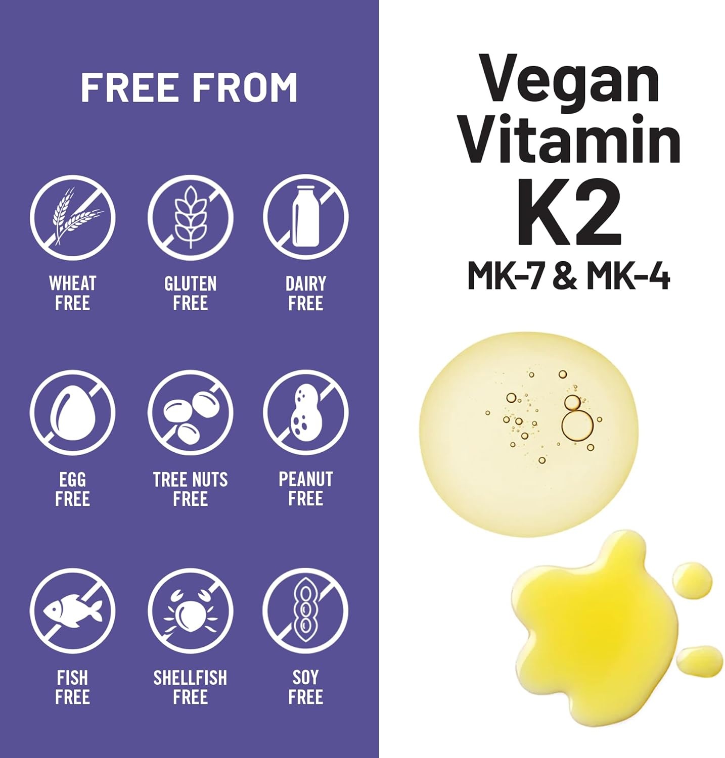 image:imageNatureWise Vitamin K2 600mcg Supplement with MK7 100mcg amp MK4 500mcg Enhanced Bioavailable Formula K Complex for Bone and Heart Health Vegan Gluten Free NonGMO 90 Softgels3Month Supply360 Count Pack of 1
