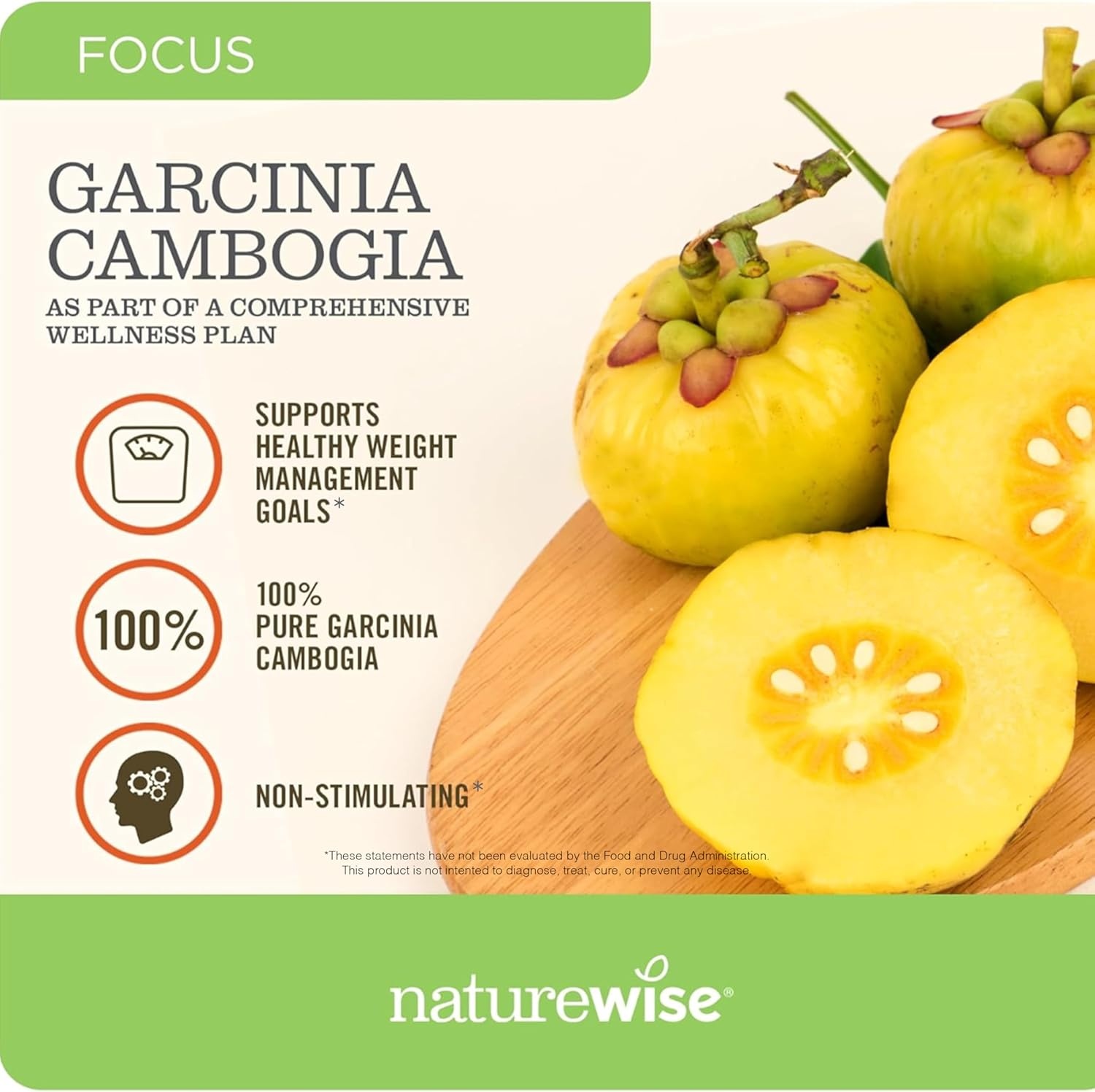 image:imageNaturewise Garcinia Cambogia 60 HCA Concentration Extract Natural Support for Weight Goals and Energy Levels Vegan NonGMO Gluten Free 90 Capsules13 Month Supply180 Count Pack of 2