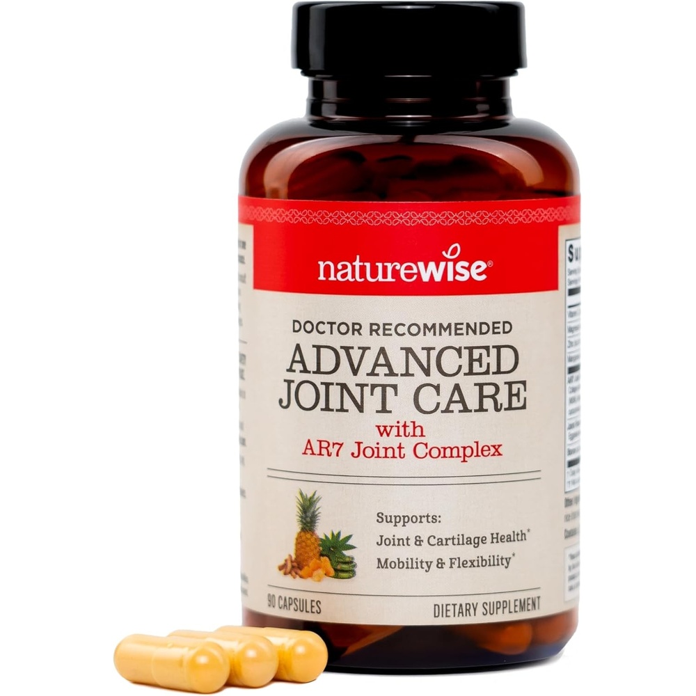 image:imageNatureWise Advanced Joint Supplement with Clinically Tested AR7 Joint Complex Ingredient Comfort amp Flexibility Support NonGMO USA Manufactured 90 Capsules30Day Supply