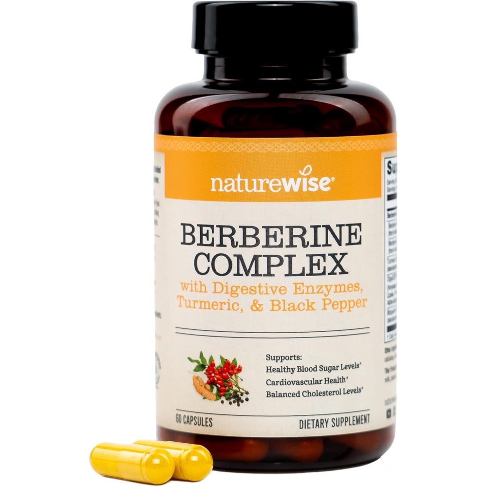 image:imageNatureWise Berberine 1000mg Berberine Phytosome HCI Turmeric amp Digestive Enzymes Supports Healthy Blood Sugar GI Metabolism Cholesterol NonGMO USA Manufactured 30 Day Supply