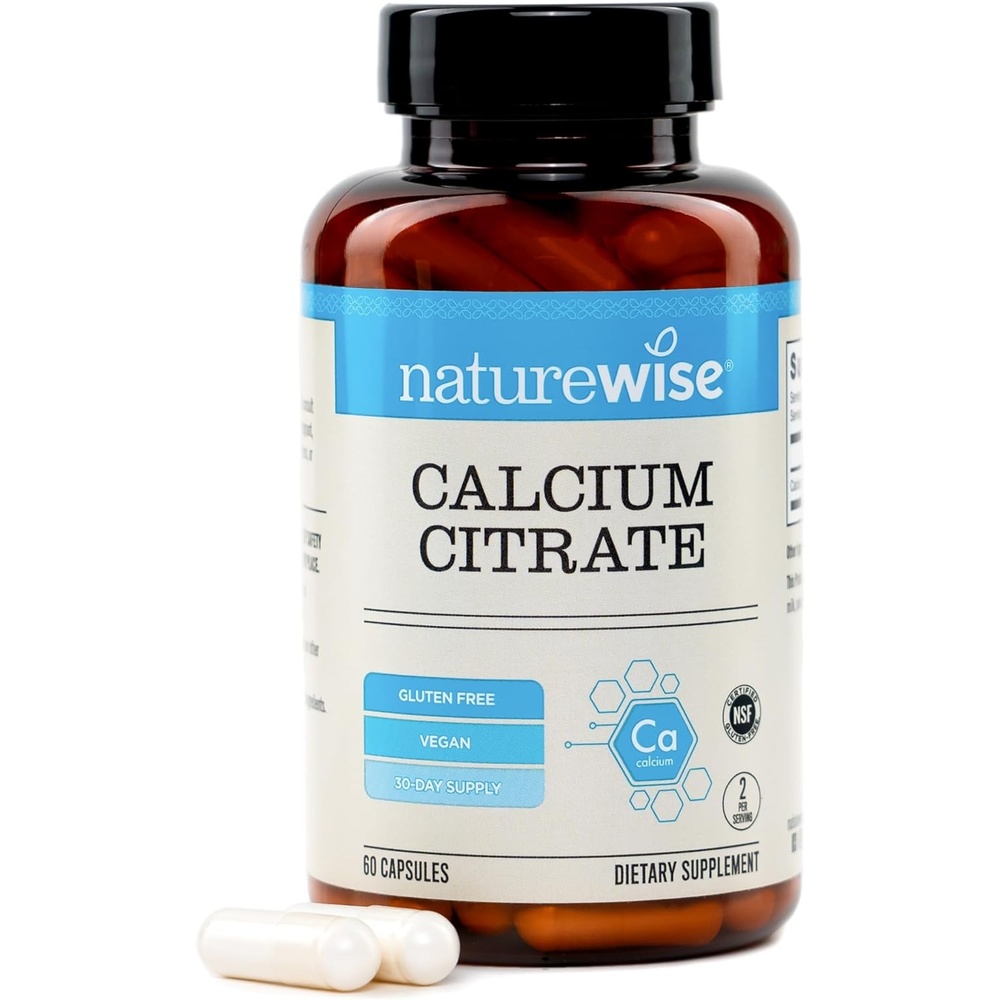 image:imageNatureWise Calcium Citrate 300mg Capsules Supplement for Bone Health Easy to Digest amp WellAbsorb Vegan NonGMO GlutenFree 60 Capsules30Day SupplyUnflavored