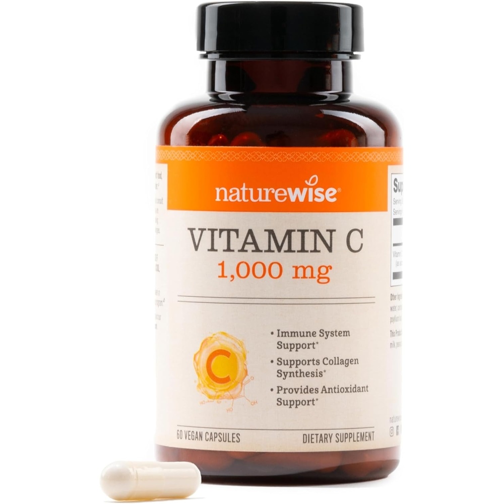 image:imageNatureWise Vitamin C 1000mg Capsules Extra Strength Vegan Vitamin C for Daily Antioxidant amp Immune Support NonGMO USA Manufactured 120 Capsules120Day SupplyUnflavored