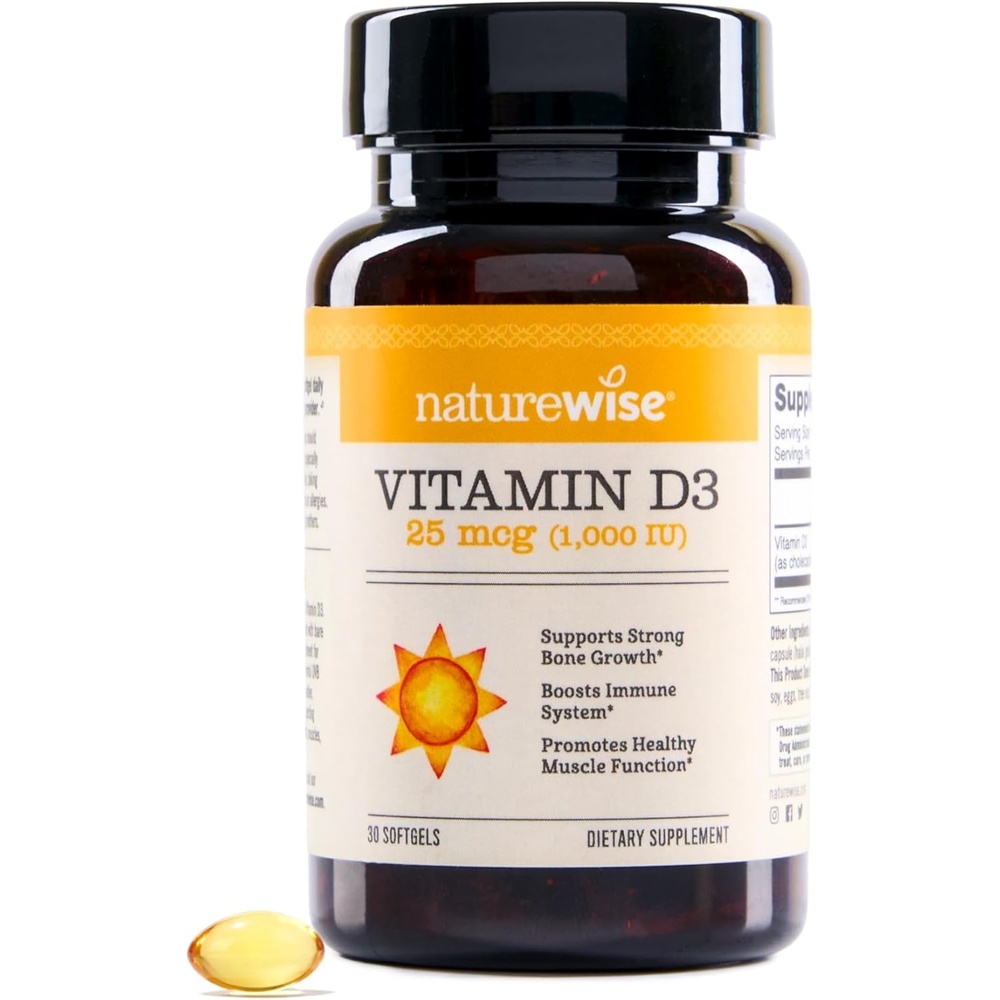 image:imageNatureWise Vitamin D3 5000iu 125 mcg 1 Year Supply for Immune Support Healthy Muscle Function and Bone Health Gluten Free in Organic Extra Virgin Olive Oil Mini Softgel 360 Count1000IU