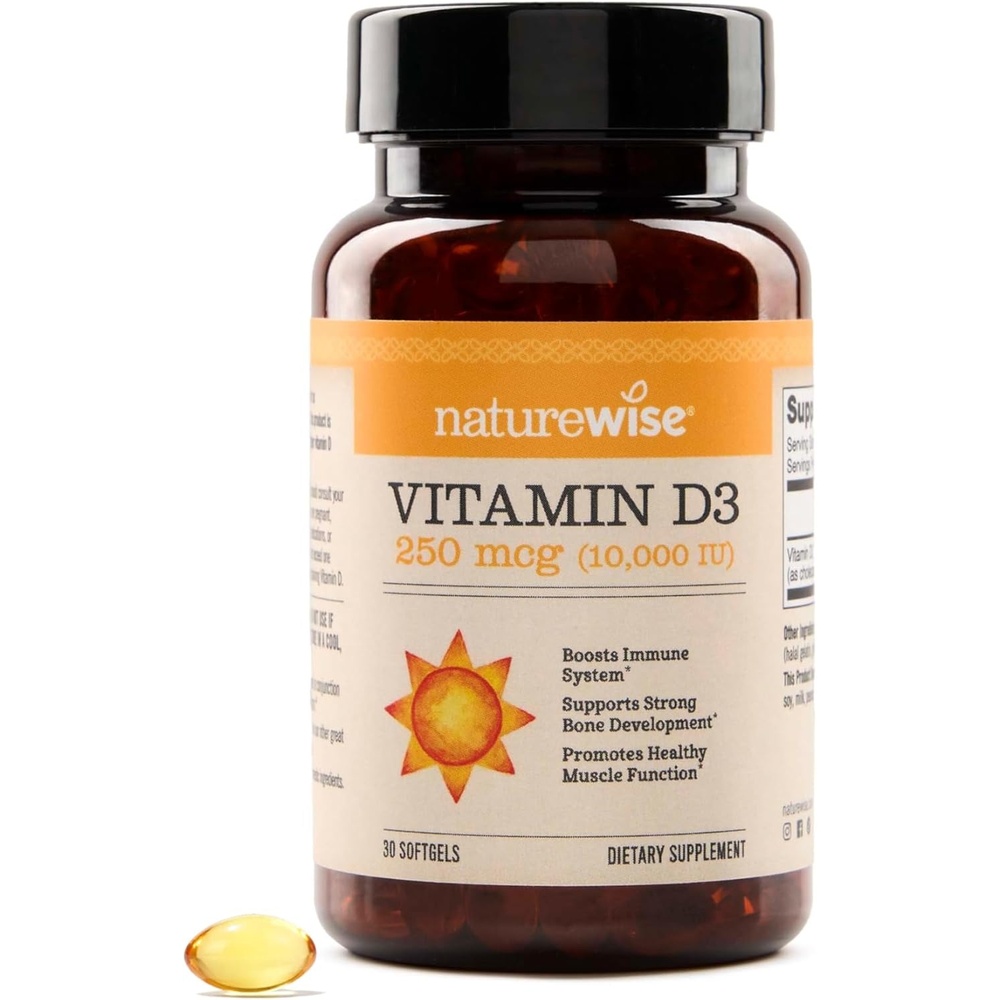 image:imageNatureWise Vitamin D3 5000iu 125 mcg 1 Year Supply for Immune Support Healthy Muscle Function and Bone Health Gluten Free in Organic Extra Virgin Olive Oil Mini Softgel 360 Count10 000iu