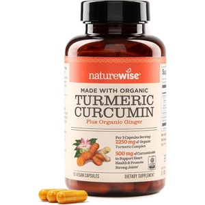 NatureWise Curcumin Turmeric 2250mg – Advanced Absorption from 95% Curcuminoids & BioPerine Black Pepper Extract – Daily Joint and Immune Health Support – Vegan, 90 Count[30-Day Supply](90 Count (Pack of 1))