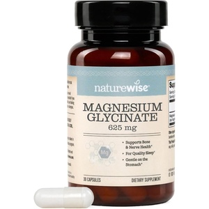 NatureWise Magnesium Glycinate 625 mg – High Absorption Chelated Magnesium Glycinate for Sleep, Relaxation, Muscle & Bones* – Gentle on Stomach, Vegan, Non-GMO – 90 Capsules[90-Day Supply](Unflavored)